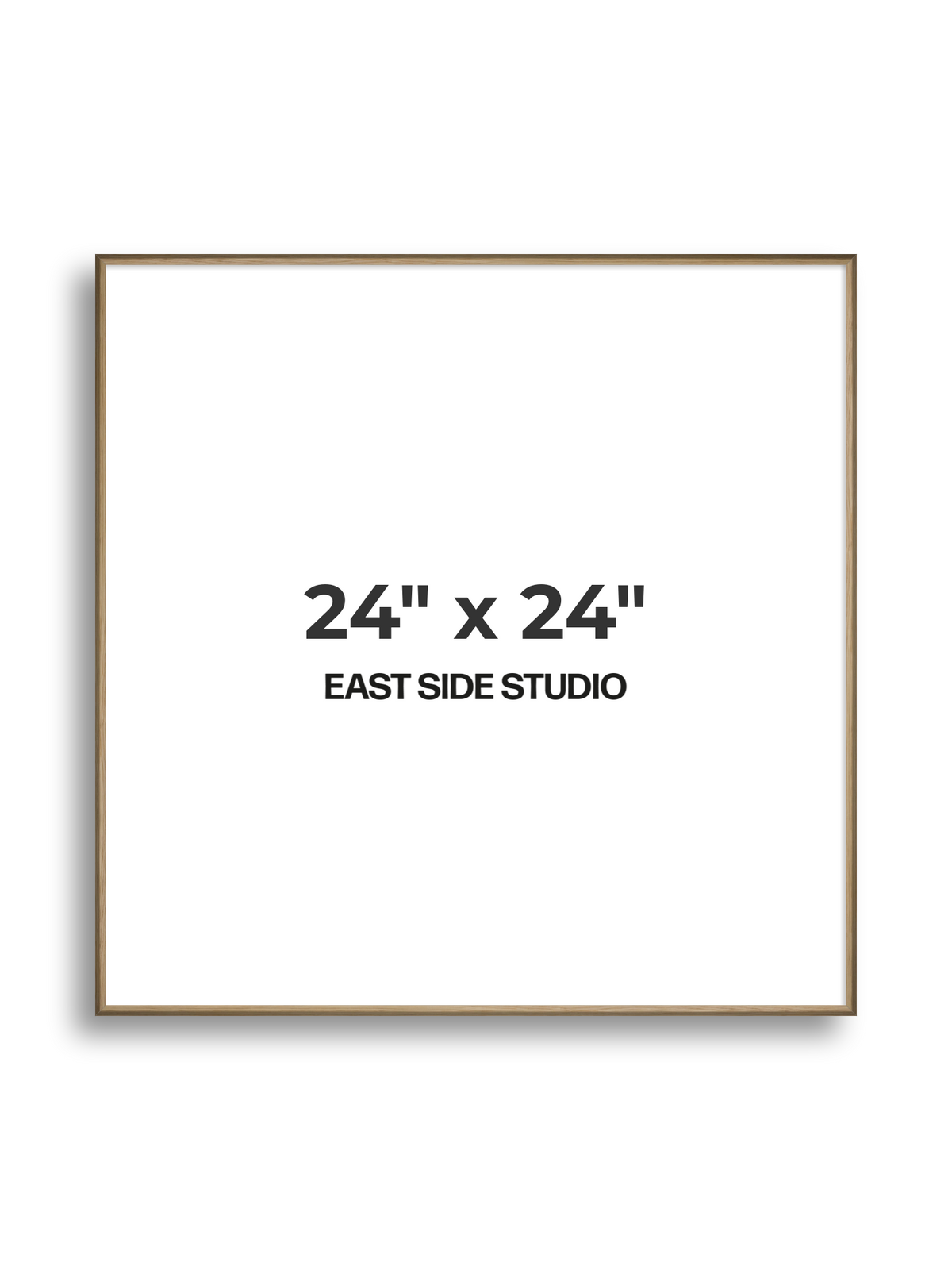 Natural Wood 24" x 24" picture frame