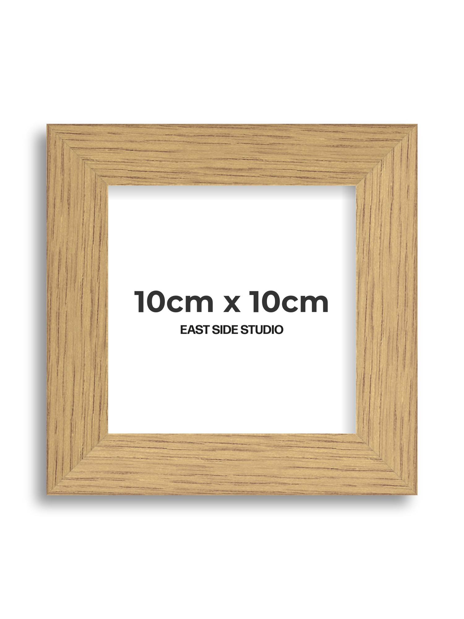Solid Oak 10cm x 10cm picture frame