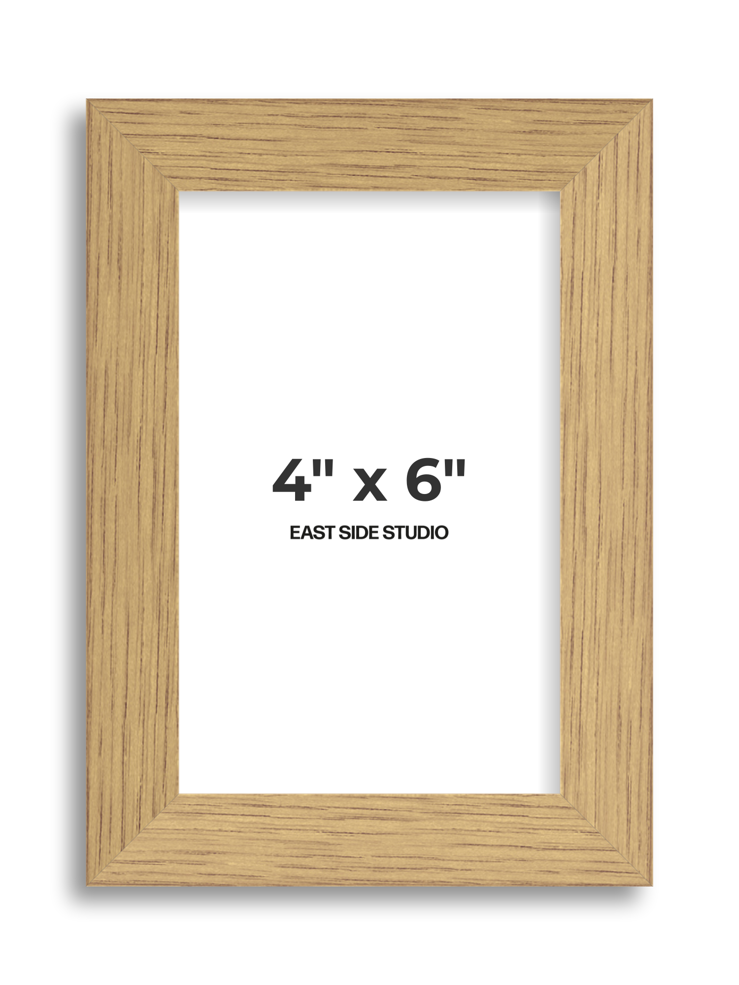 Solid Oak 4" x 6" picture frame