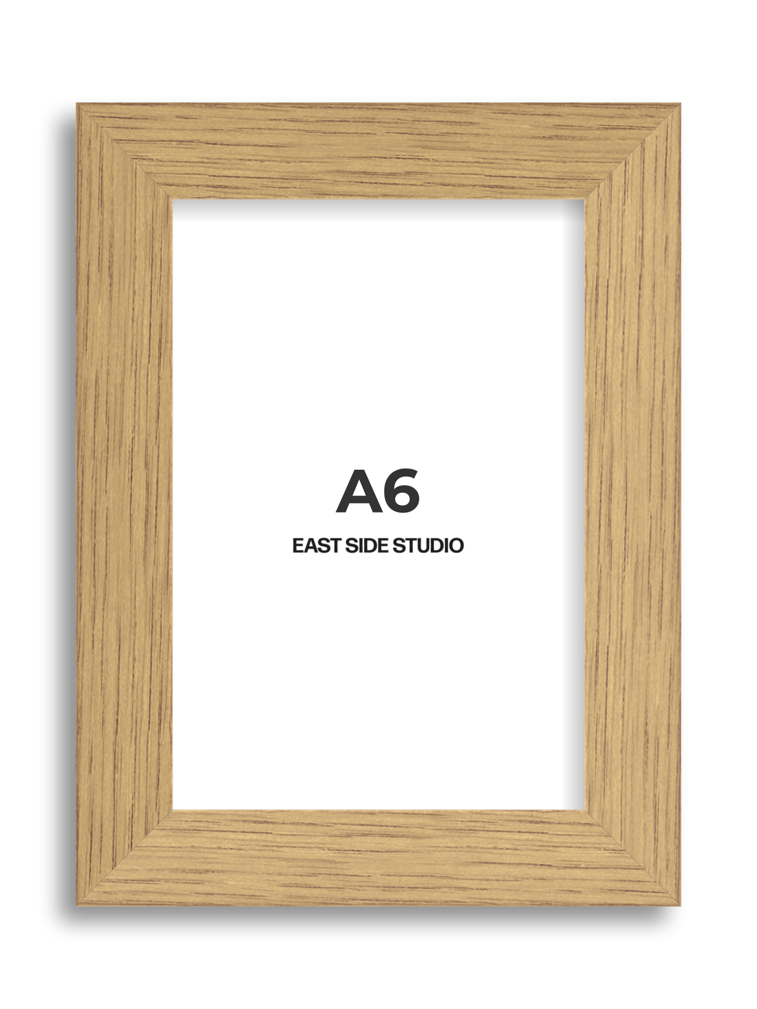 Solid Oak A6 picture frame