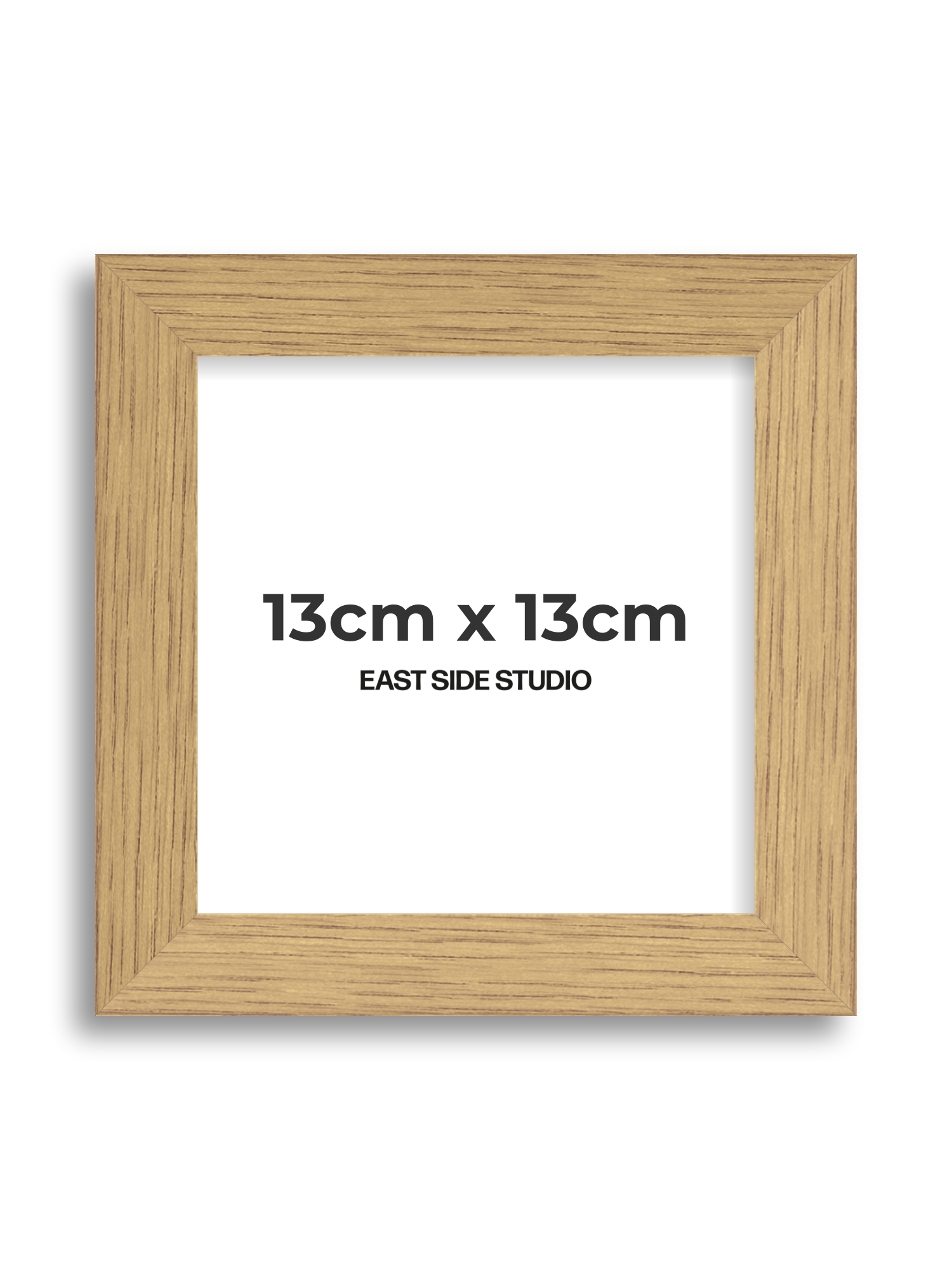 Solid Oak 13cm x 13cm picture frame