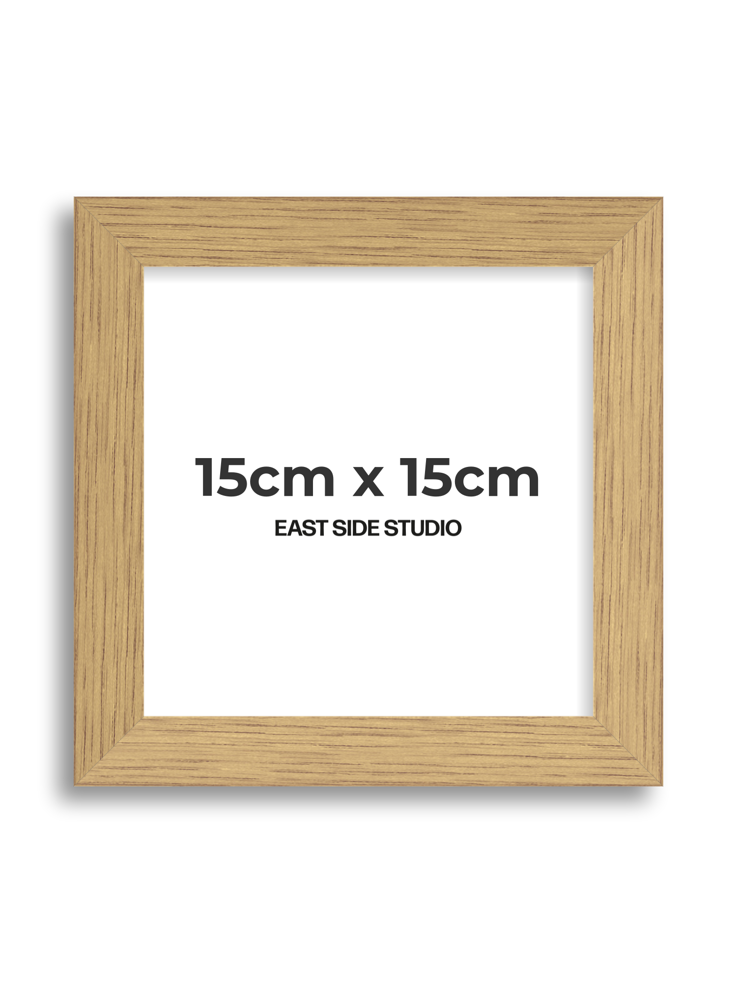 Solid Oak 15cm x 15cm picture frame