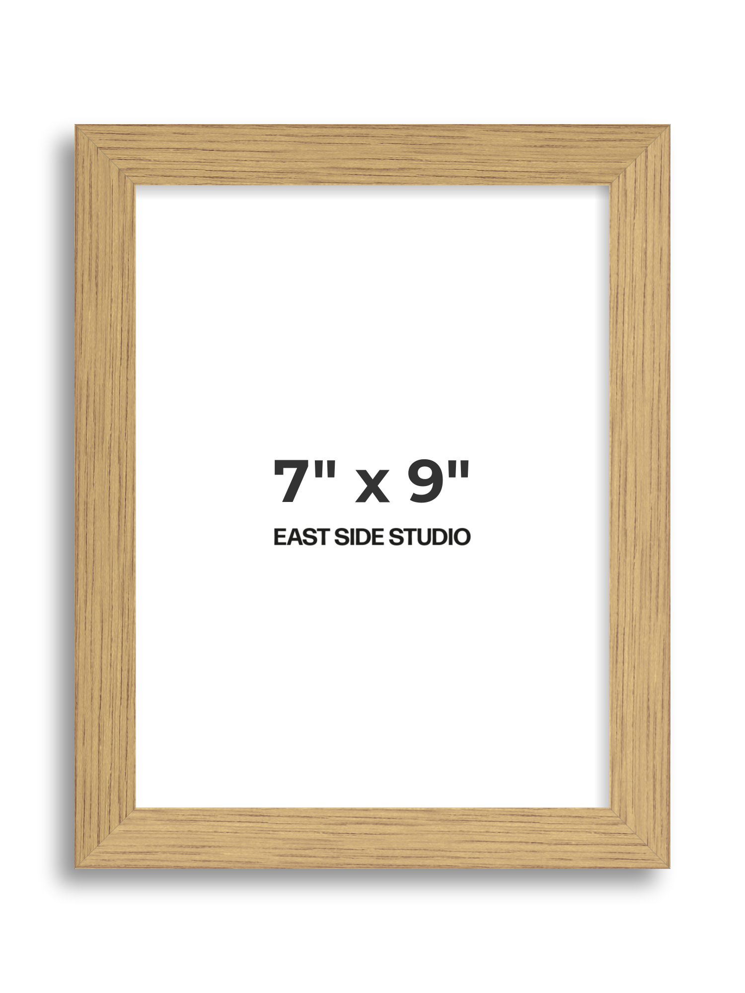 Solid Oak 7" x 9" picture frame