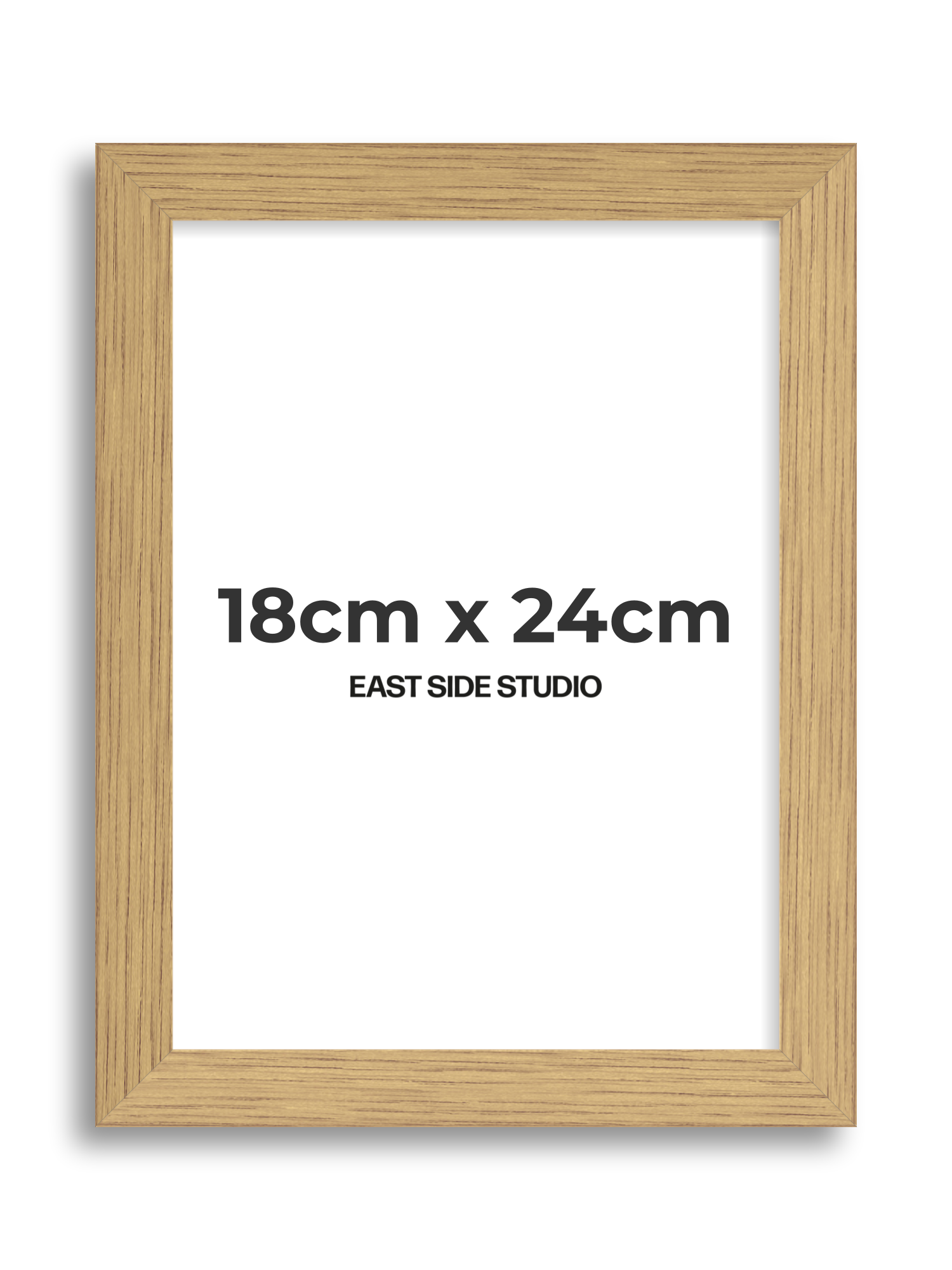 Solid Oak 18cm x 24cm picture frame