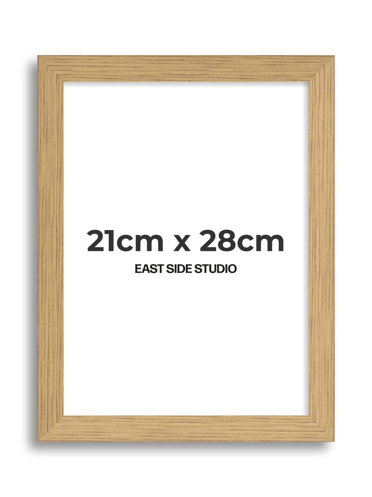 Solid Oak 21cm x 28cm picture frame