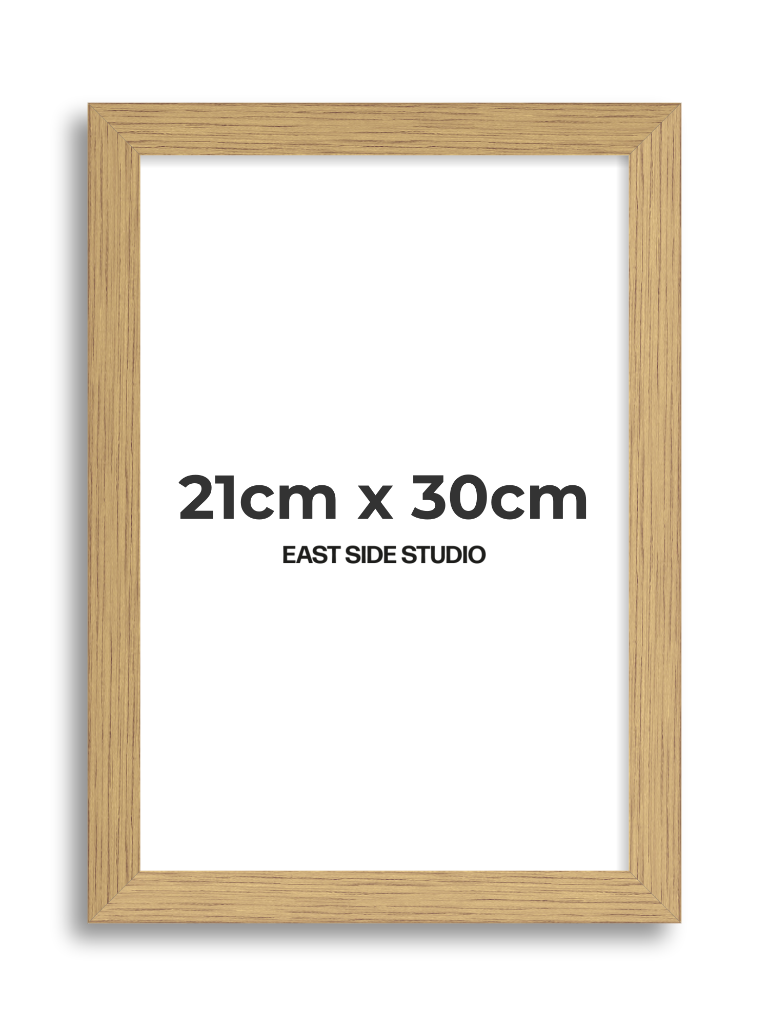Solid Oak 21cm x 30cm picture frame
