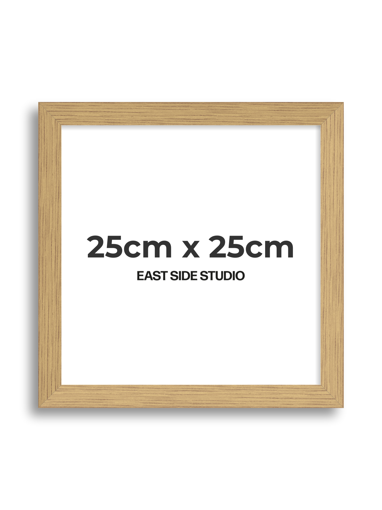 Solid Oak 25cm x 25cm picture frame