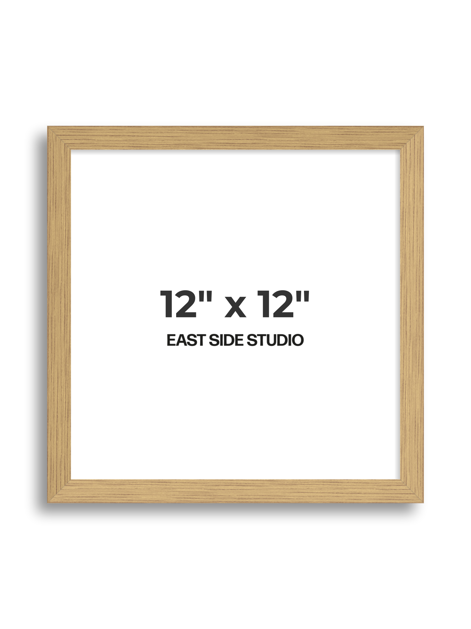 Solid Oak 12" x 12" picture frame