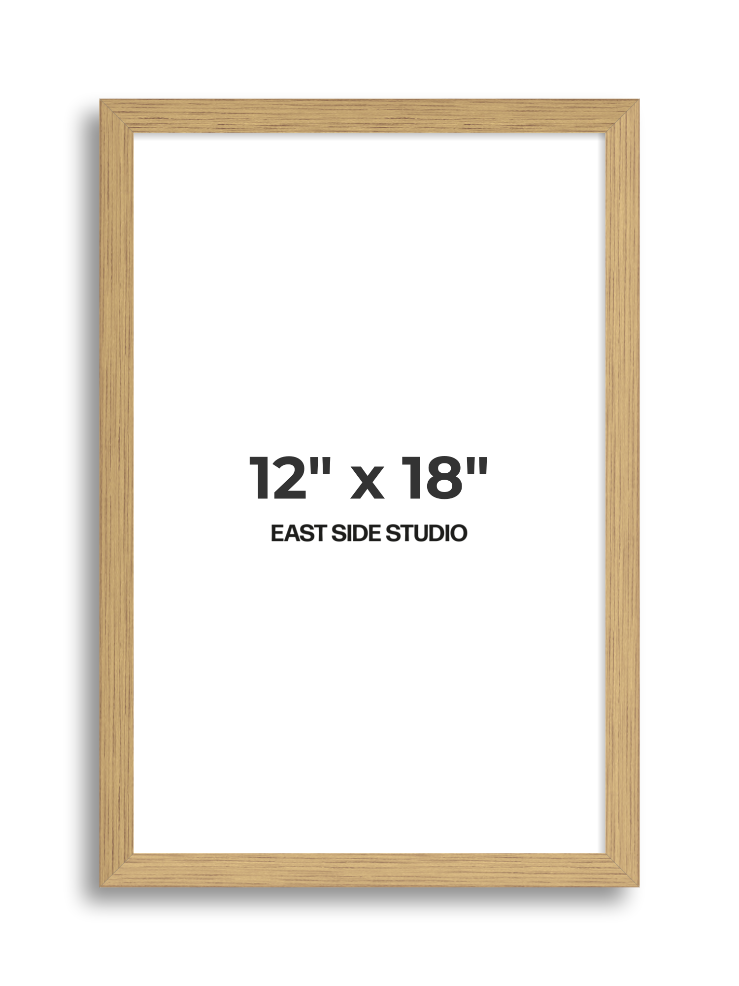 Solid Oak 12" x 18" picture frame