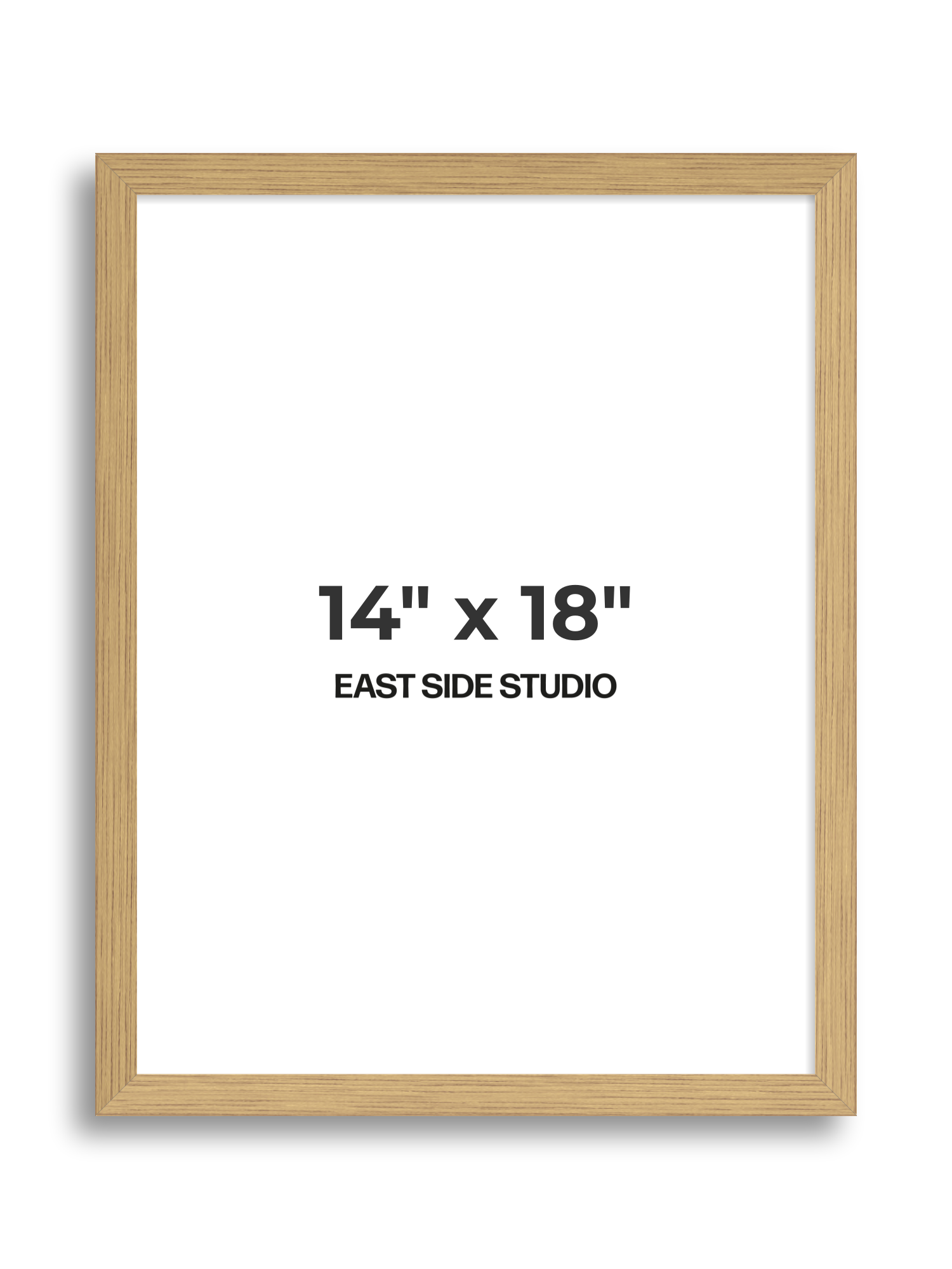 Solid Oak 14" x 18" picture frame