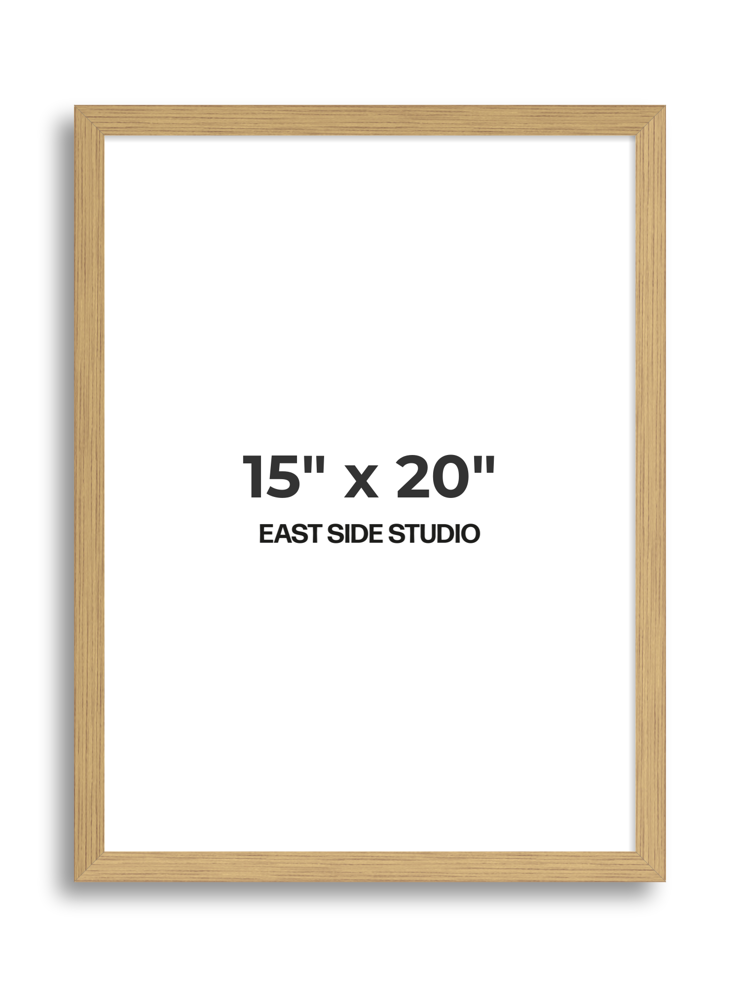 Solid Oak 15" x 20" picture frame