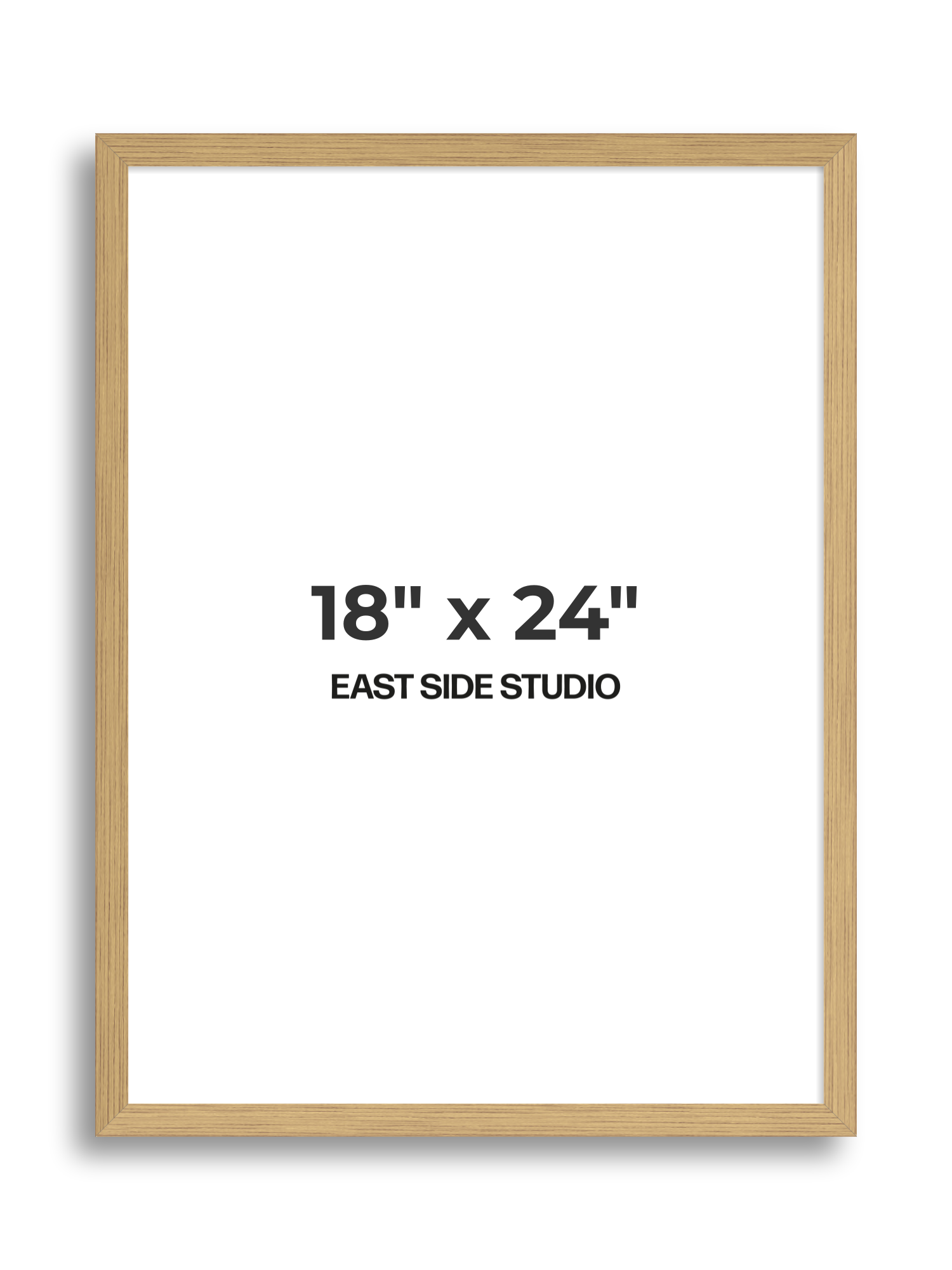 Solid Oak 18" x 24" picture frame