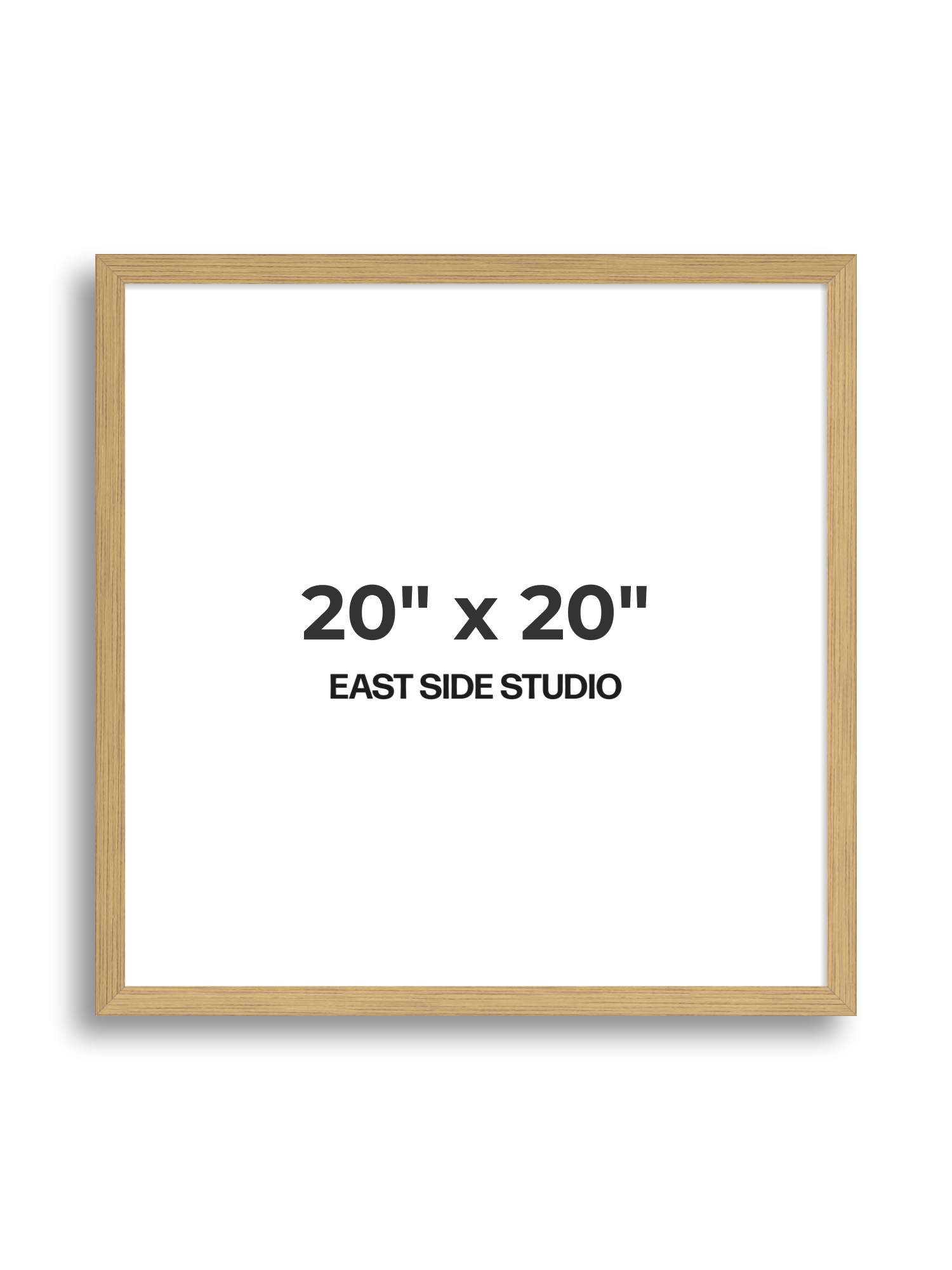Solid Oak 20" x 20" picture frame