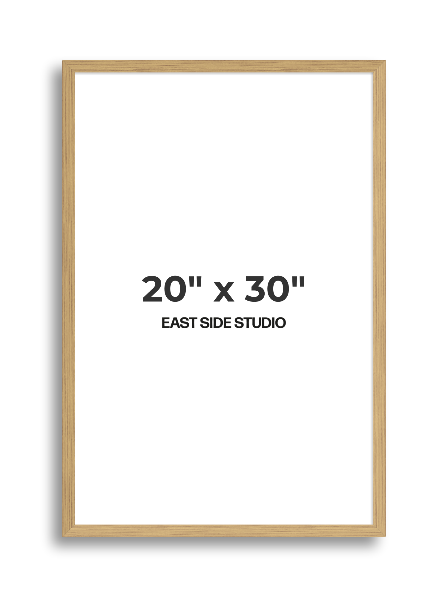 Solid Oak 20" x 30" picture frame