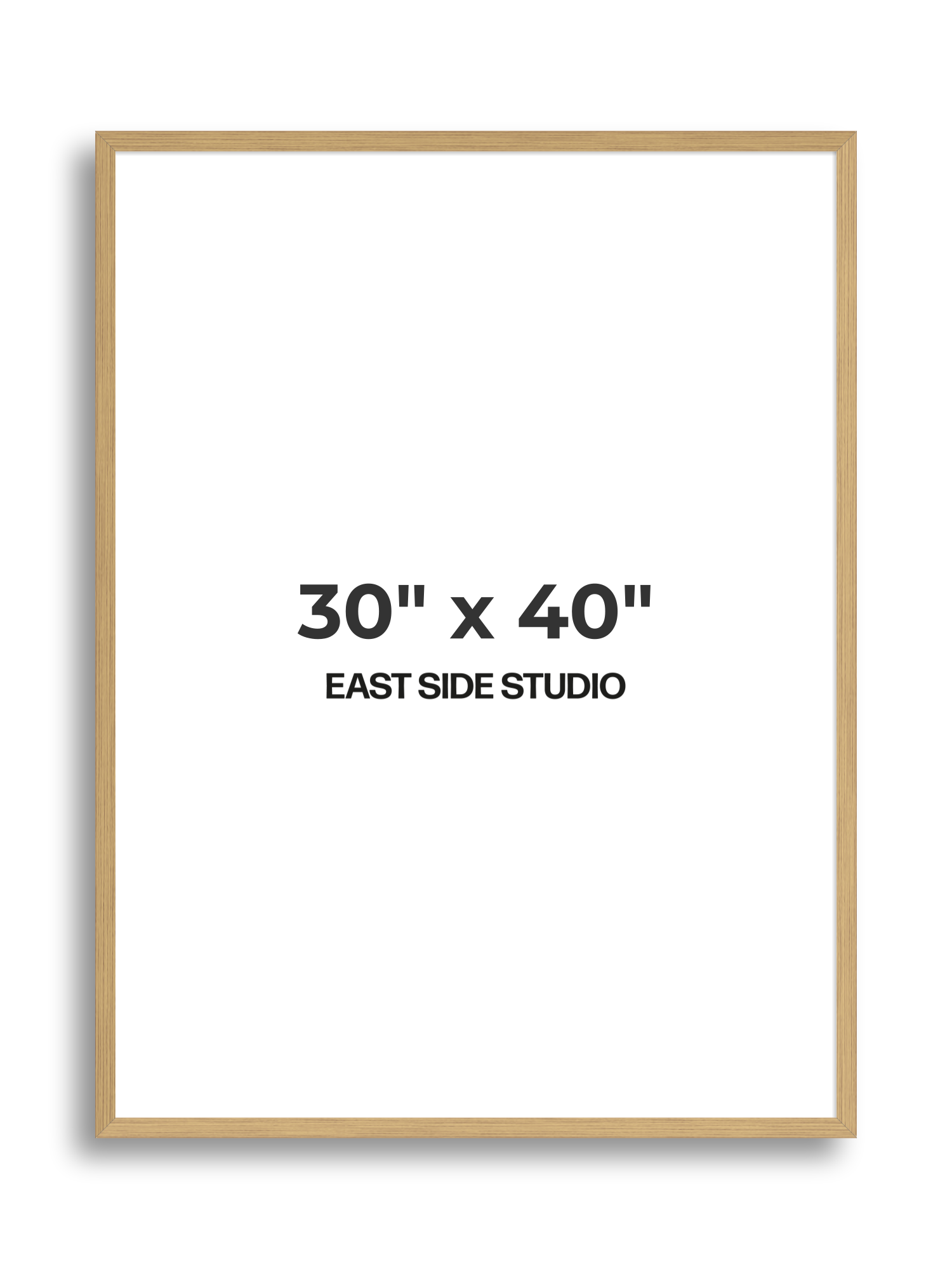 Solid Oak 30" x 40" picture frame