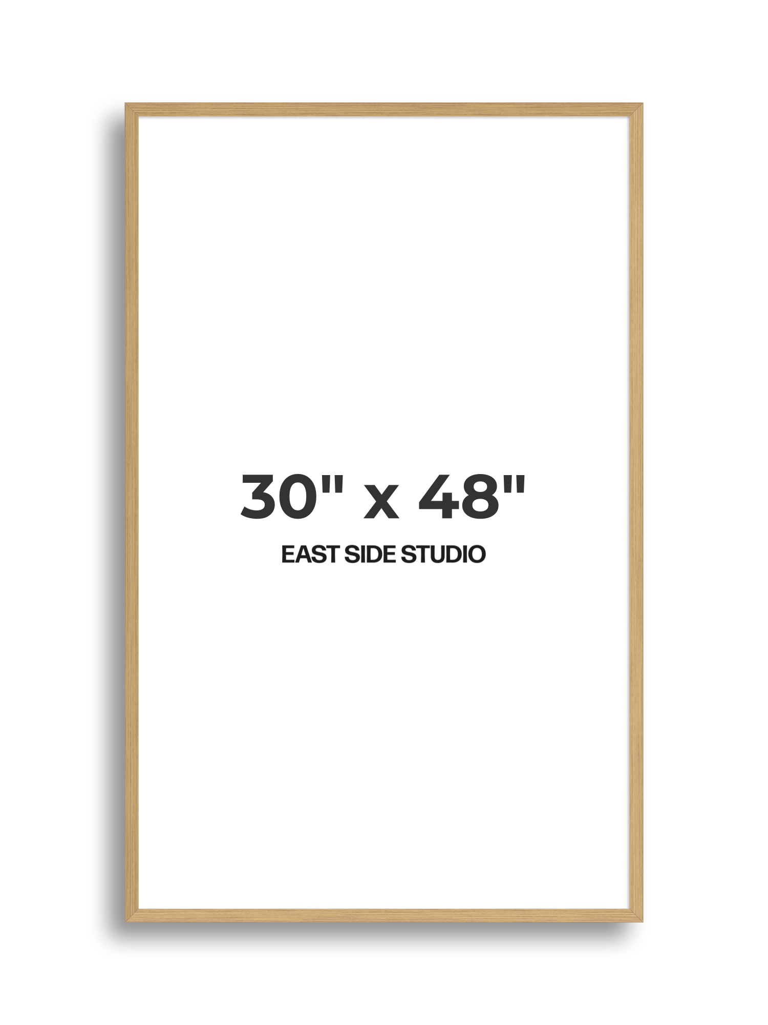 Solid Oak 30" x 48" picture frame