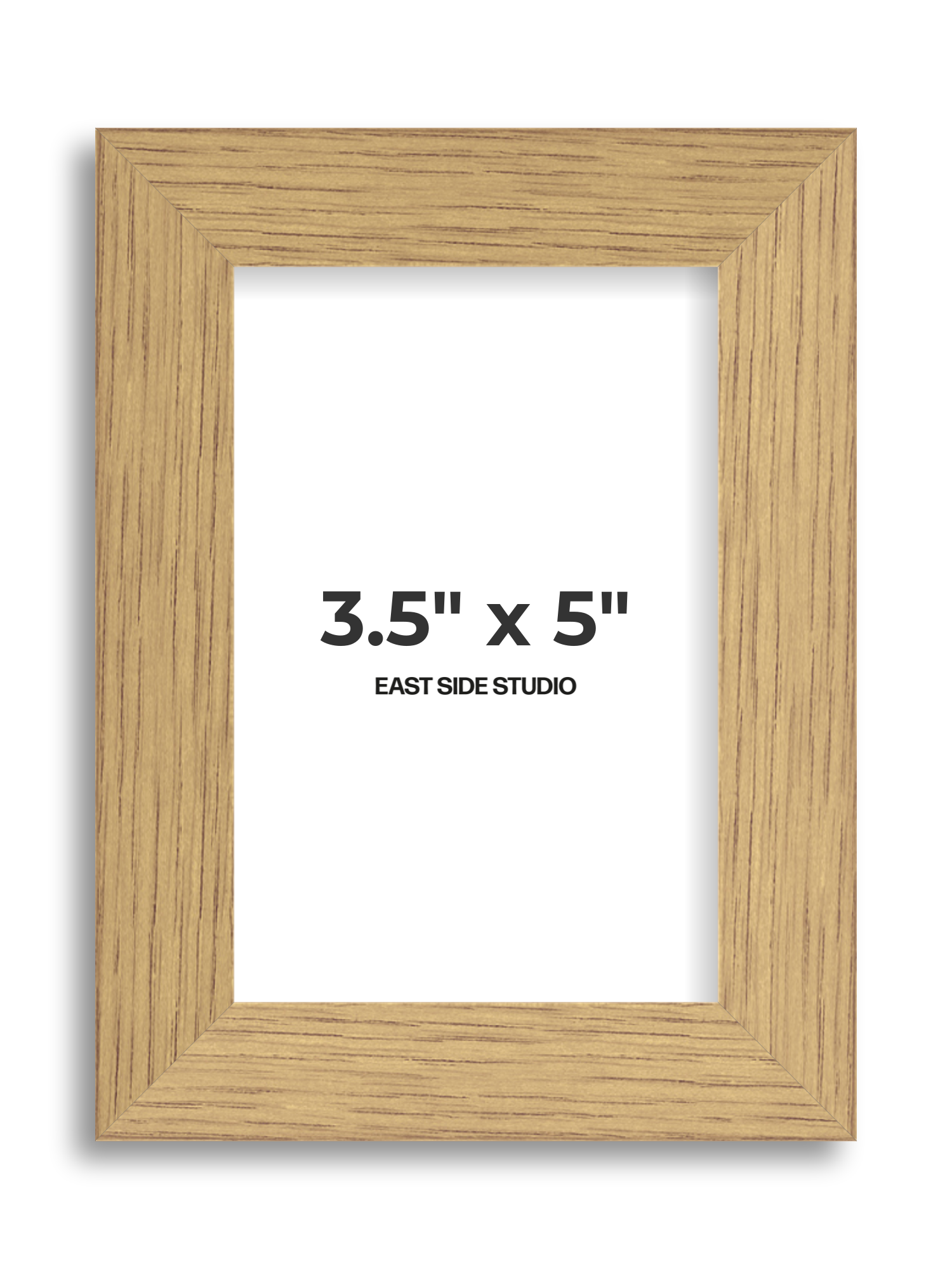 Solid Oak 3.5" x 5" picture frame