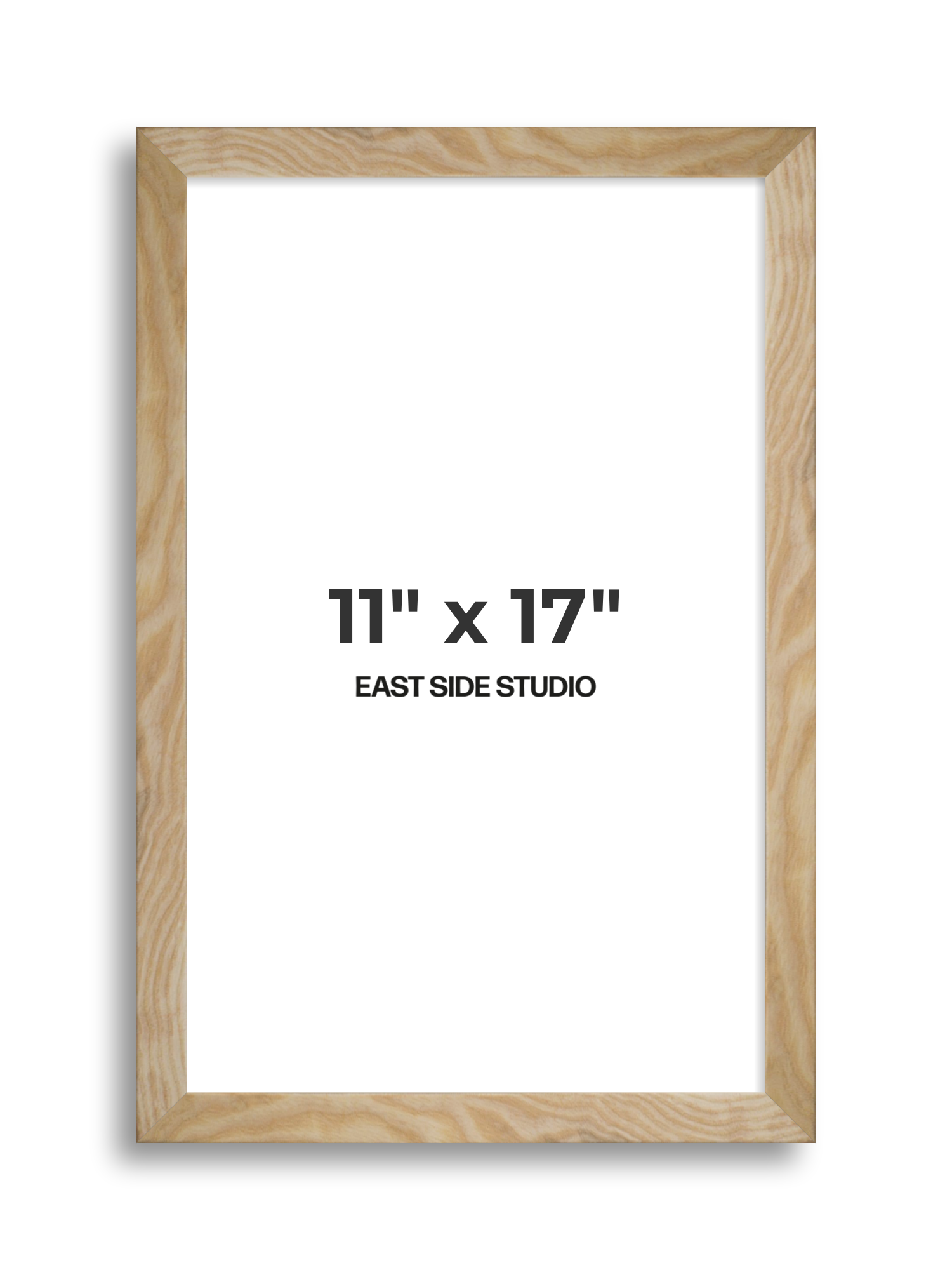 Solid Ash 11" x 17" picture frame