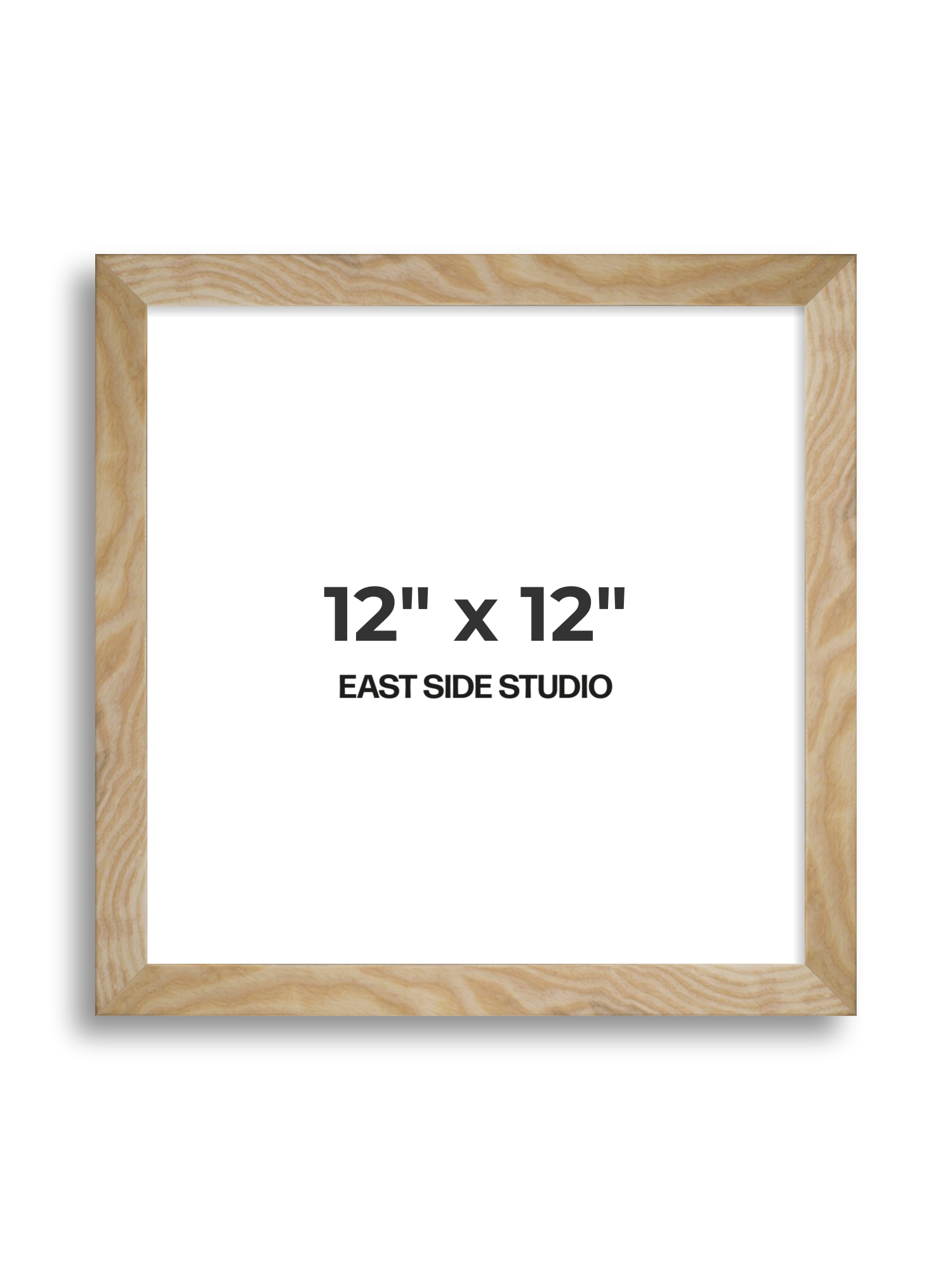 Solid Ash 12" x 12" picture frame