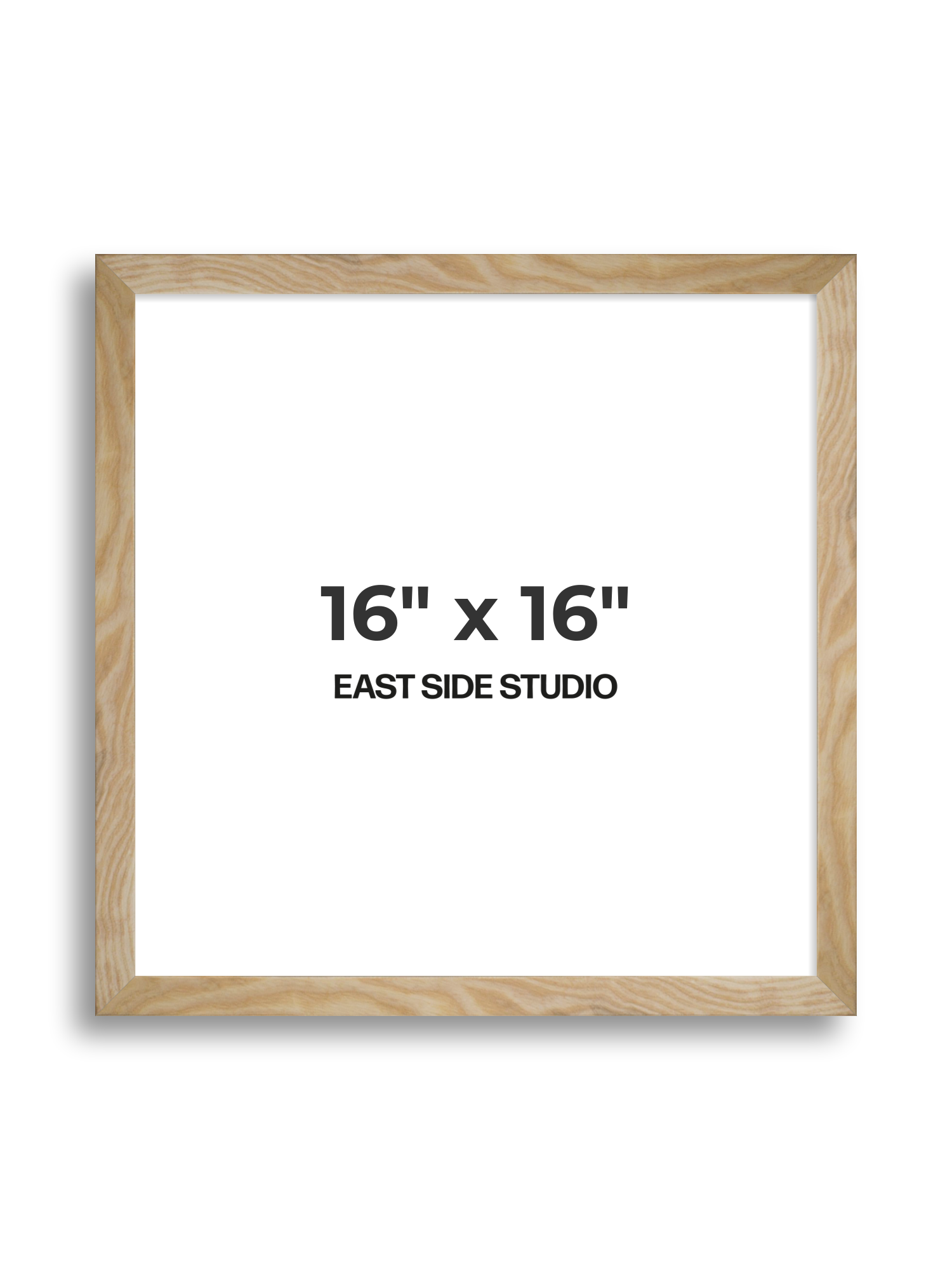 Solid Ash 16" x 16" picture frame