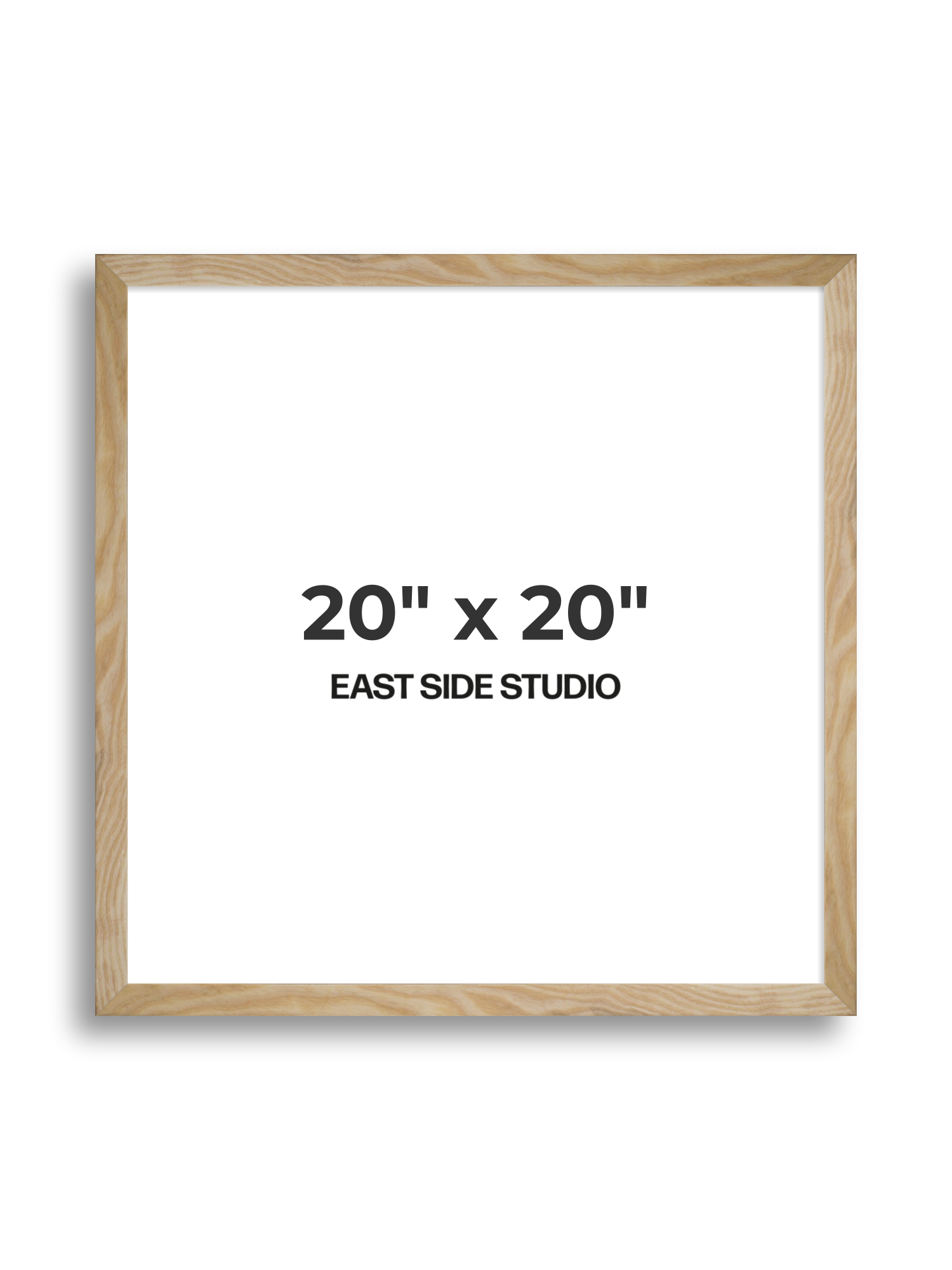 Solid Ash 20" x 20" picture frame