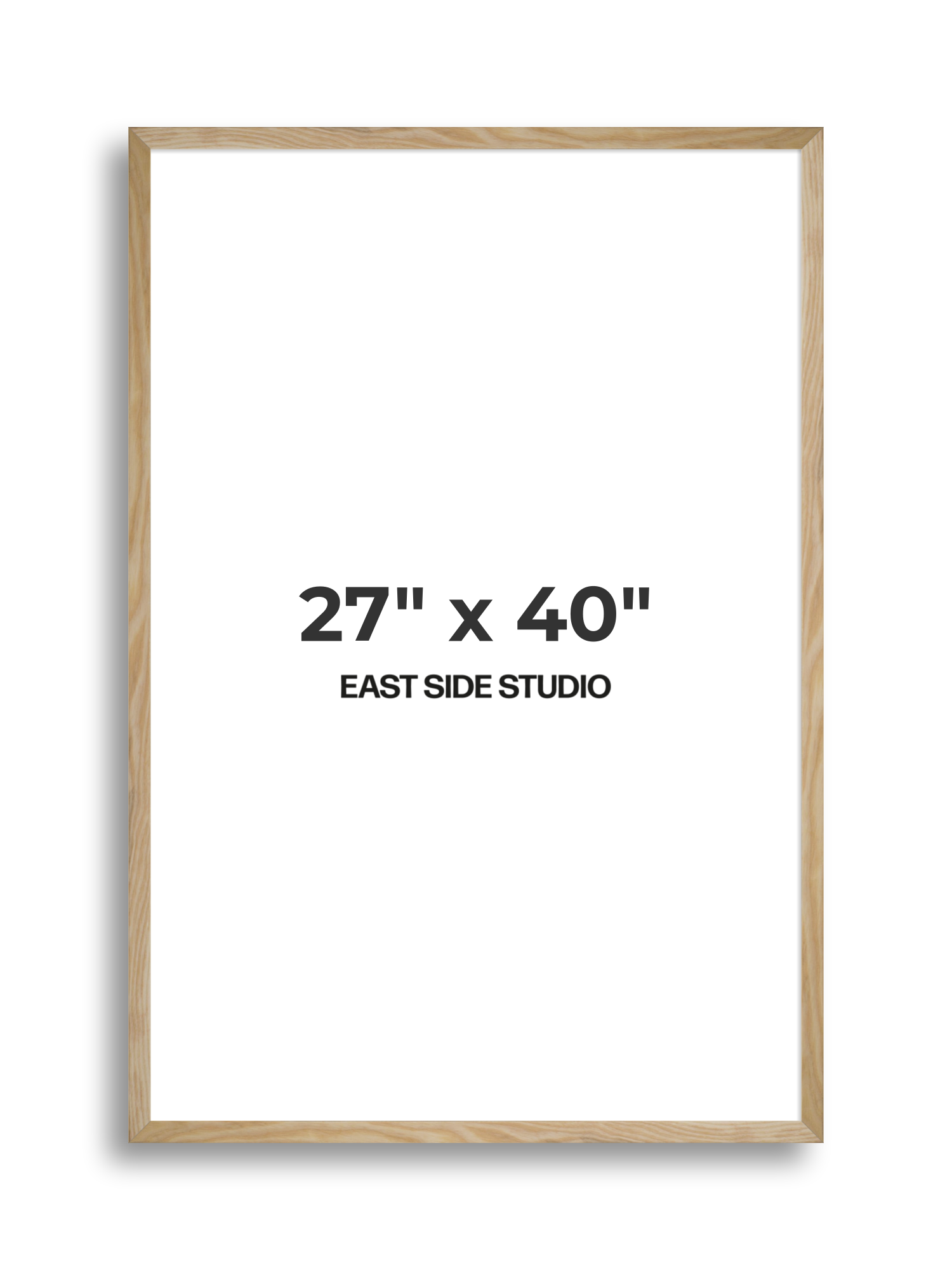 Solid Ash 27" x 40" picture frame
