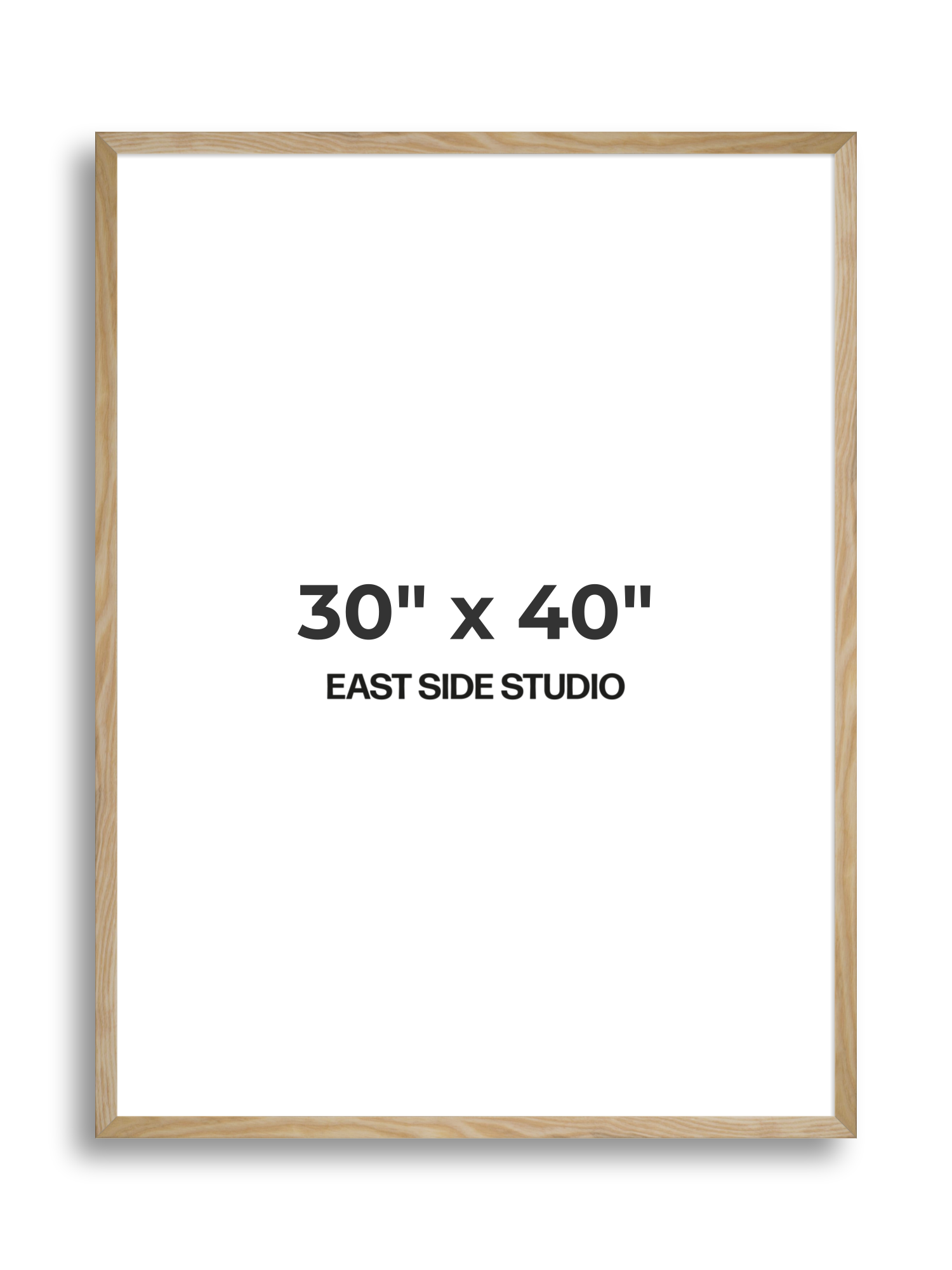 Solid Ash 30" x 40" picture frame