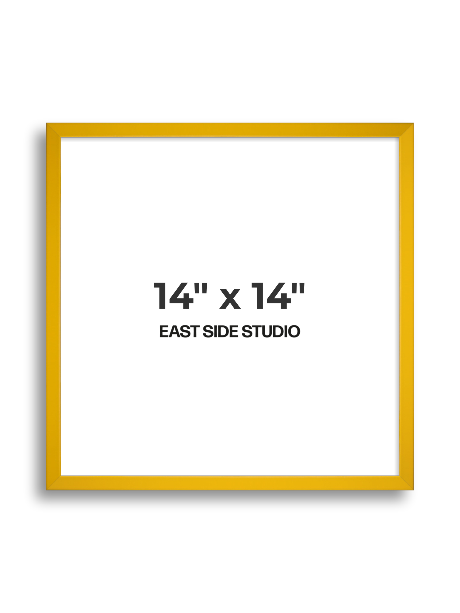 Egg Yolk Yellow 14" x 14" picture frame
