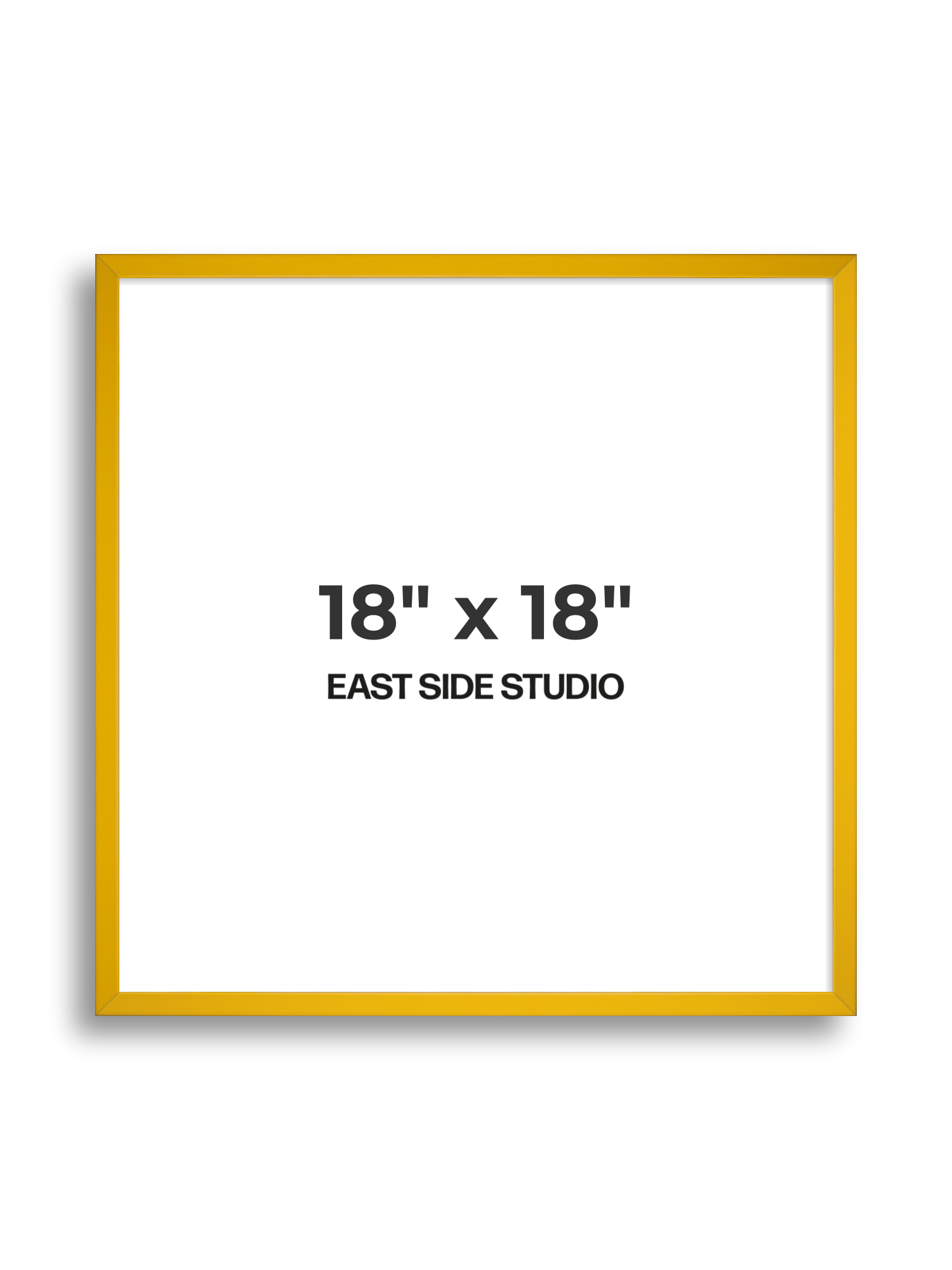 Egg Yolk Yellow 18" x 18" picture frame