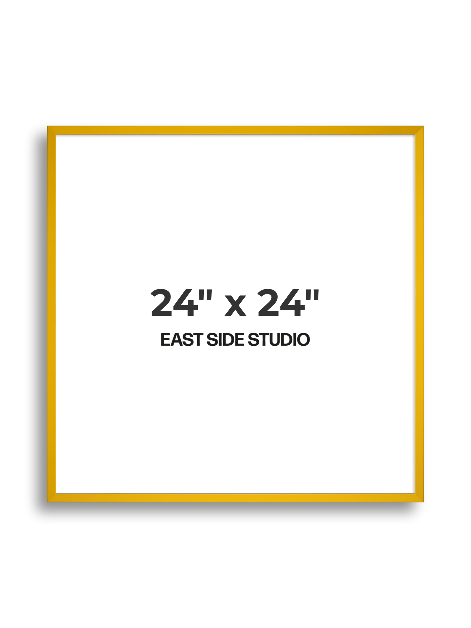 Egg Yolk Yellow 24" x 24" picture frame