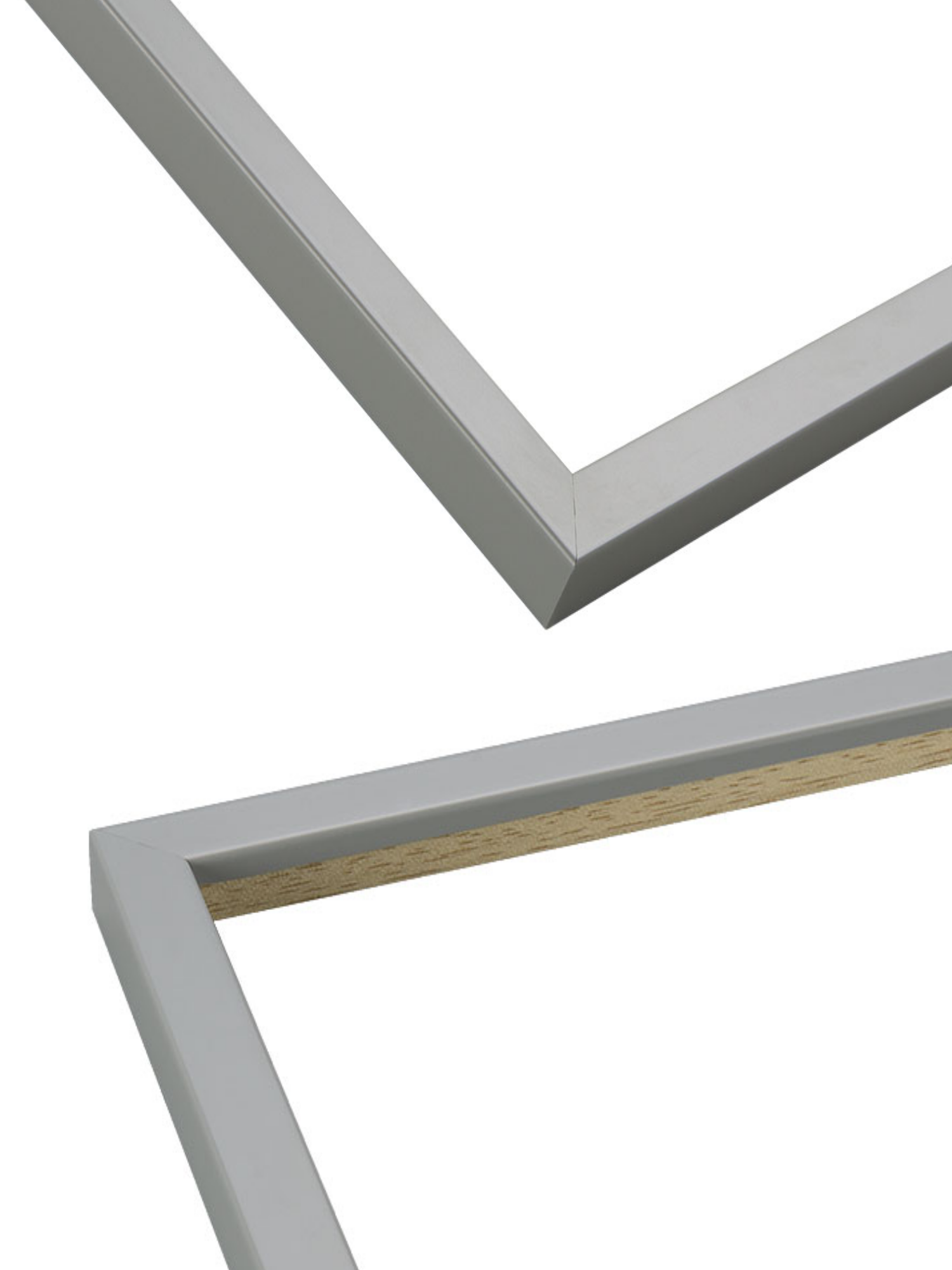 Steel Grey picture frame chevron view