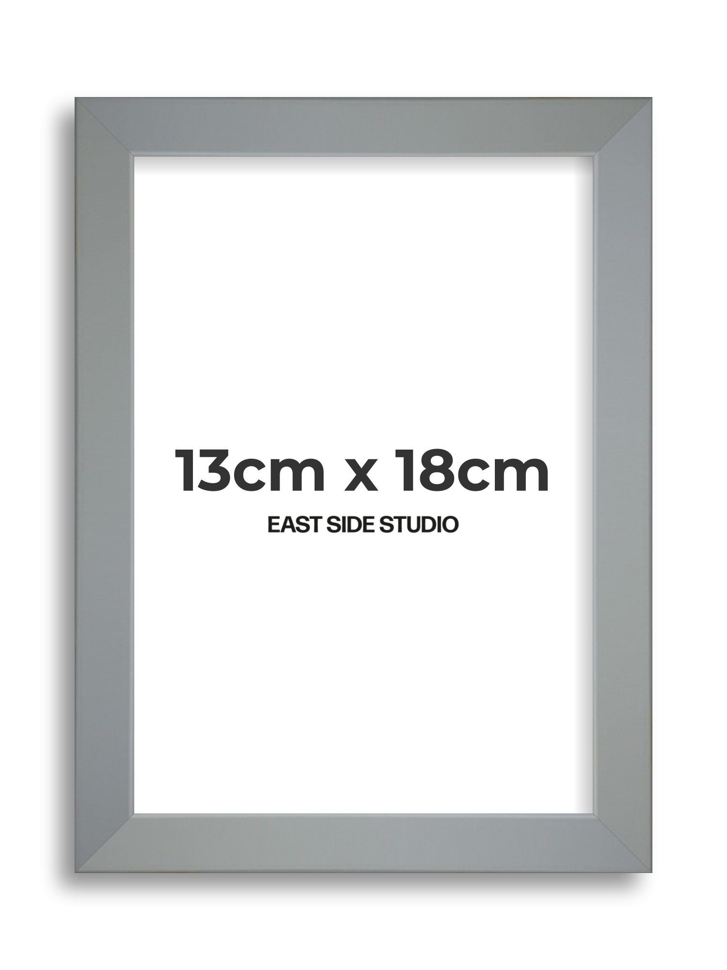 Steel Grey 13cm x 18cm picture frame