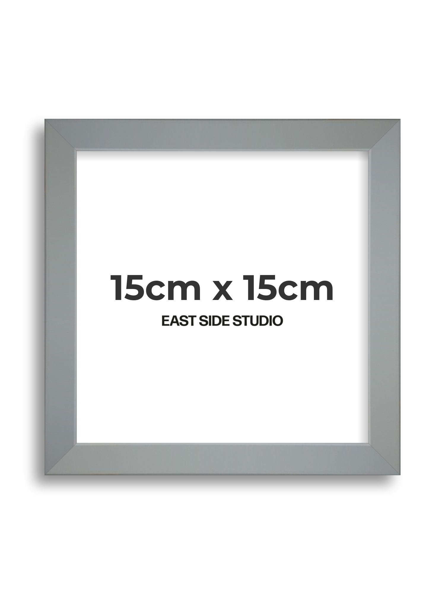 Steel Grey 15cm x 15cm picture frame