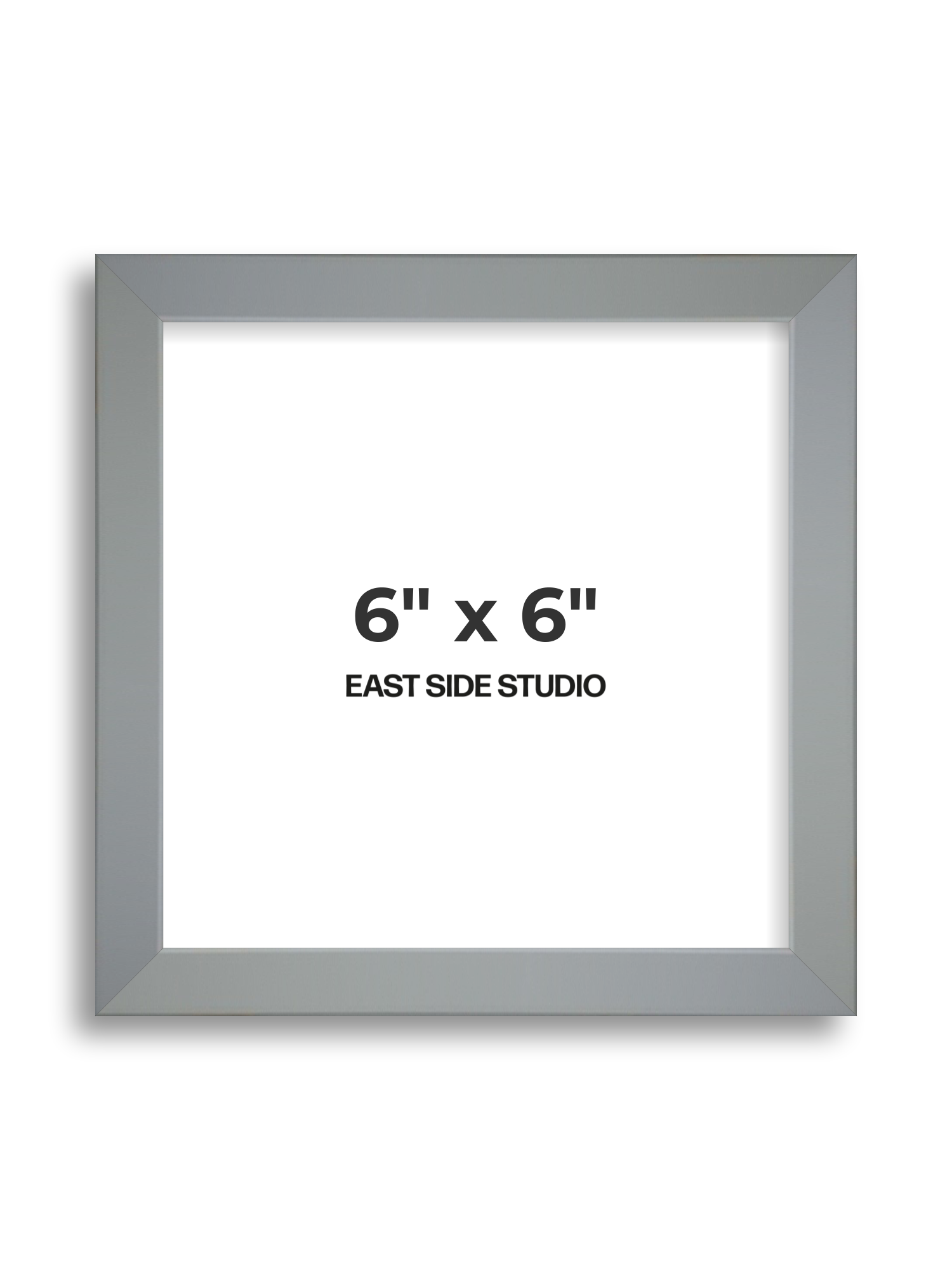 Steel Grey 6" x 6" picture frame
