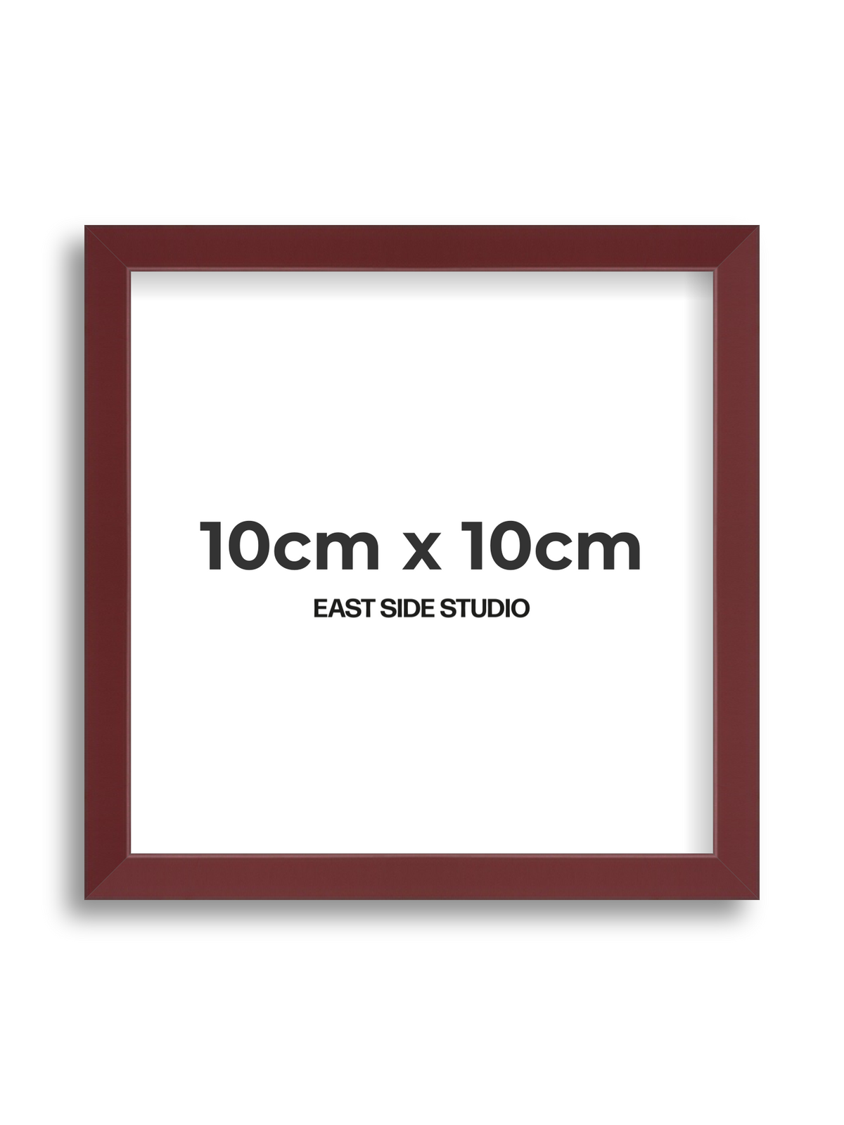Burgundy 10cm x 10cm picture frame