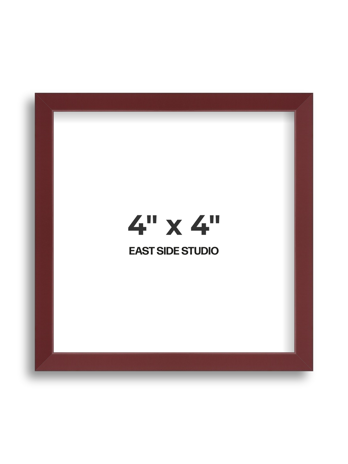 Burgundy 4" x 4" picture frame