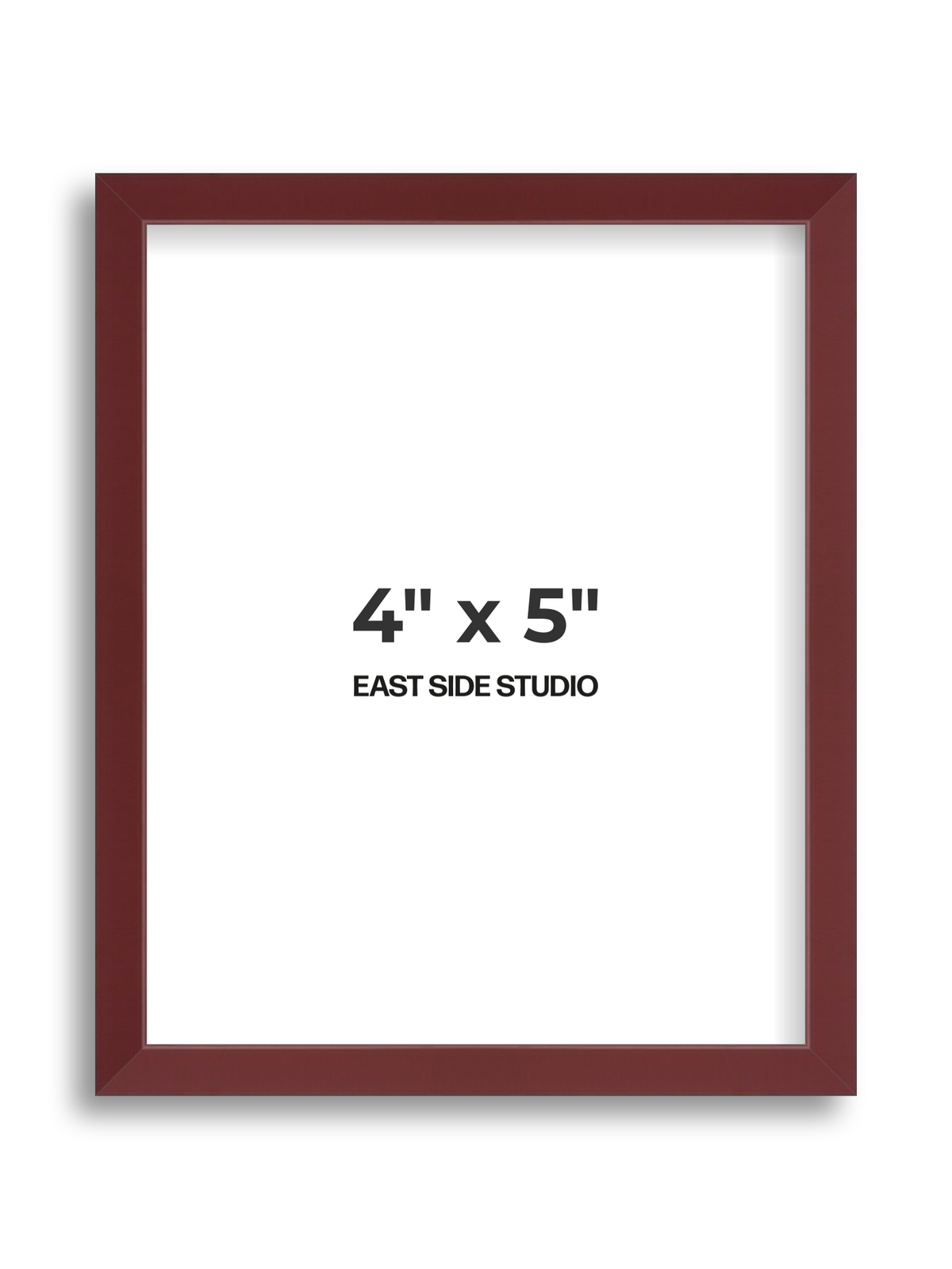 Burgundy 4" x 5" picture frame
