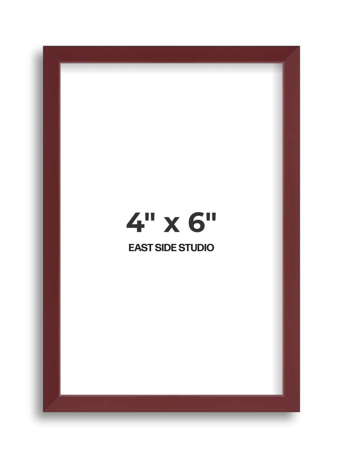 Burgundy 4" x 6" picture frame