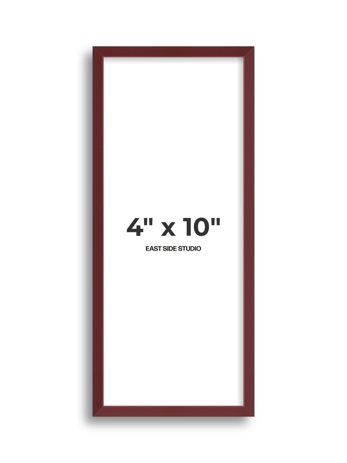 Burgundy 4" x 10" picture frame