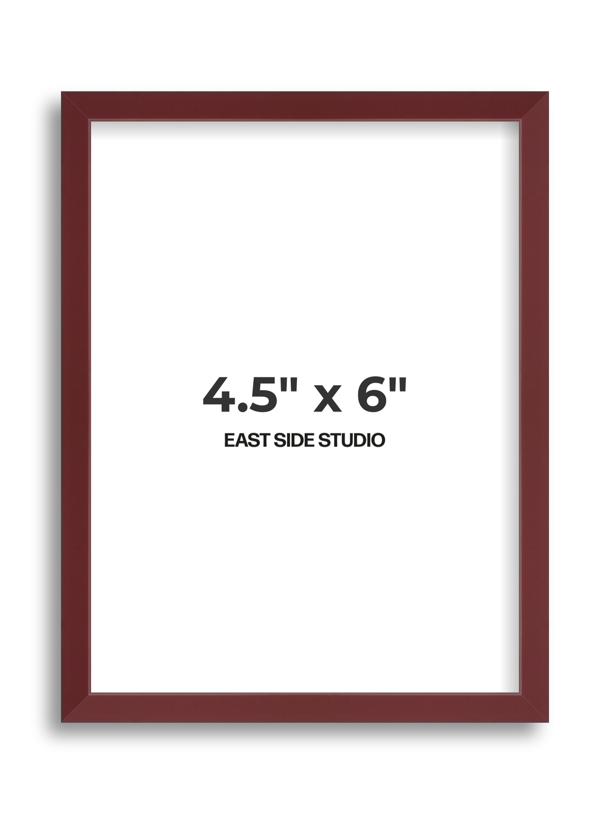 Burgundy 4.5" x 6" picture frame