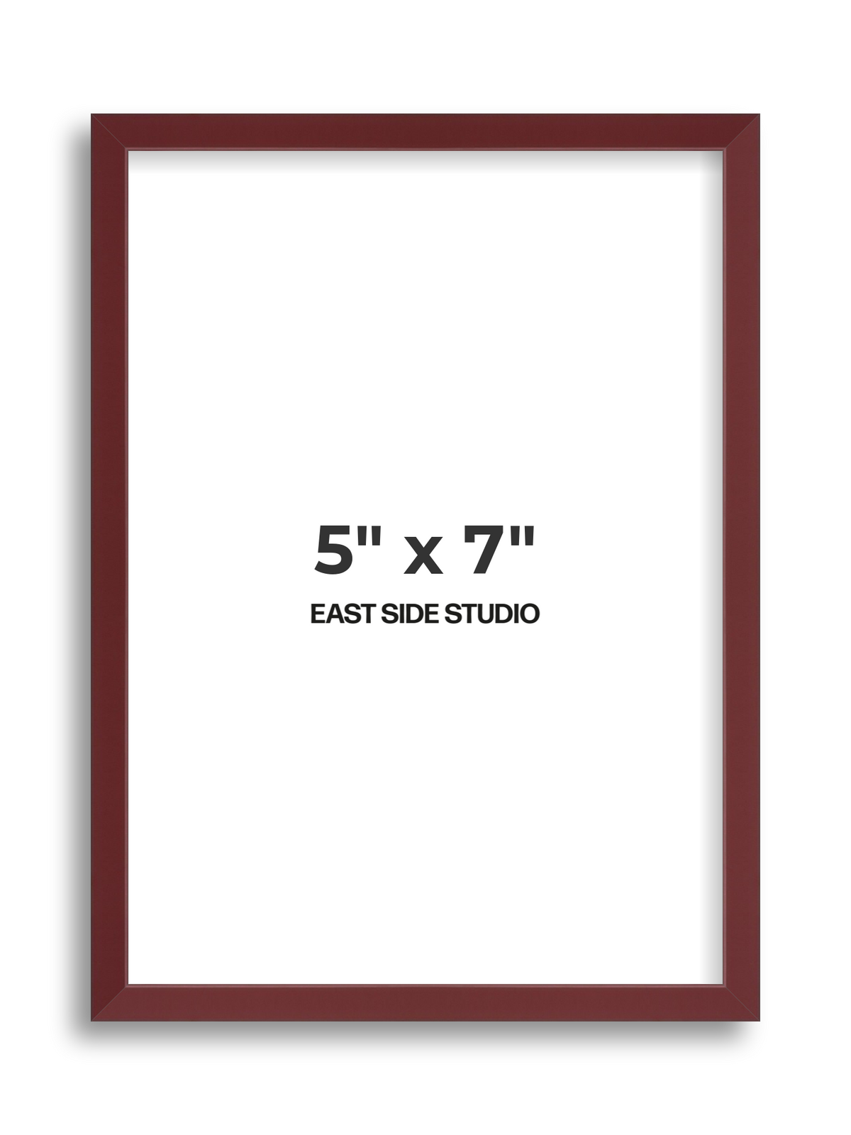 Burgundy 5" x 7" picture frame