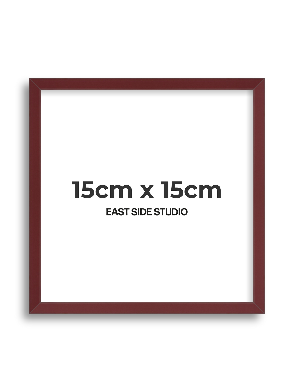 Burgundy 15cm x 15cm picture frame