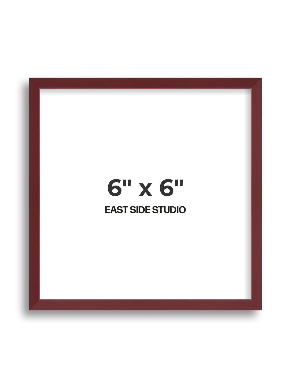Burgundy 6" x 6" picture frame