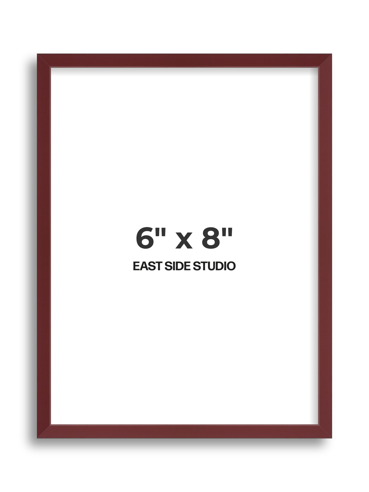 Burgundy 6" x 8" picture frame