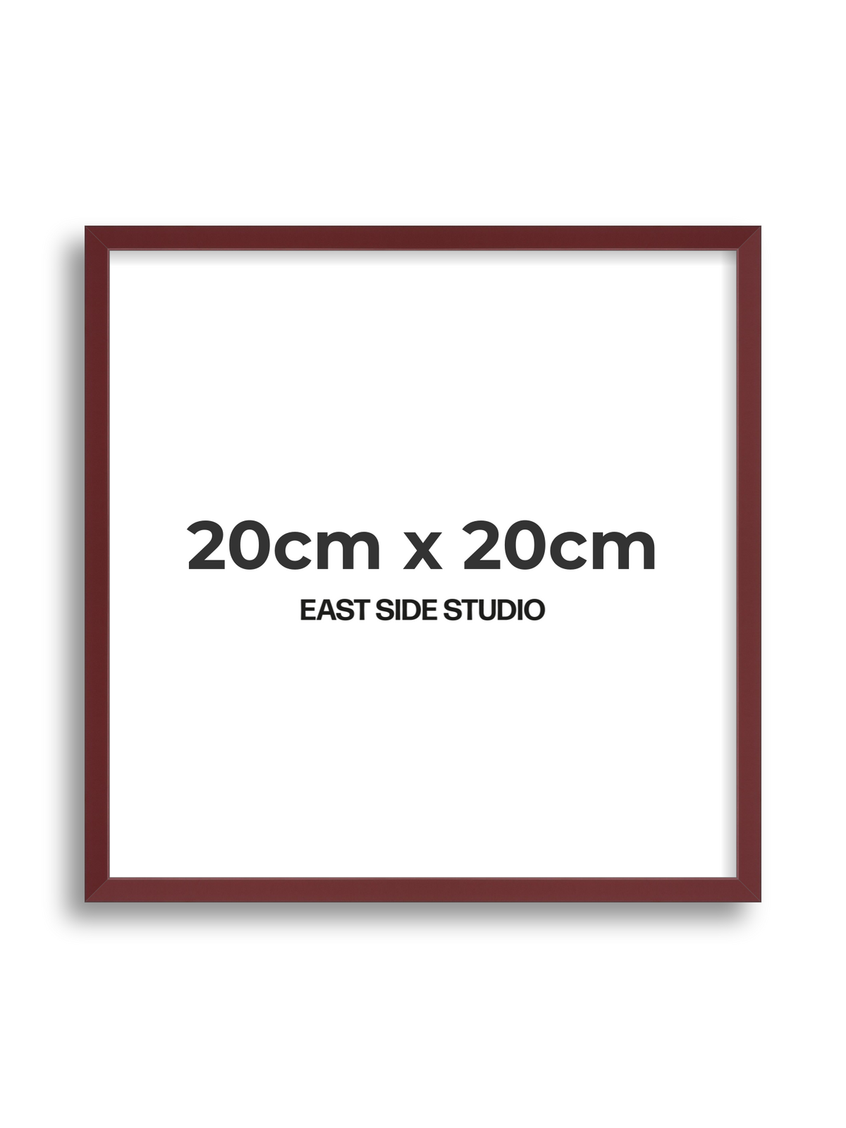 Burgundy 20cm x 20cm picture frame