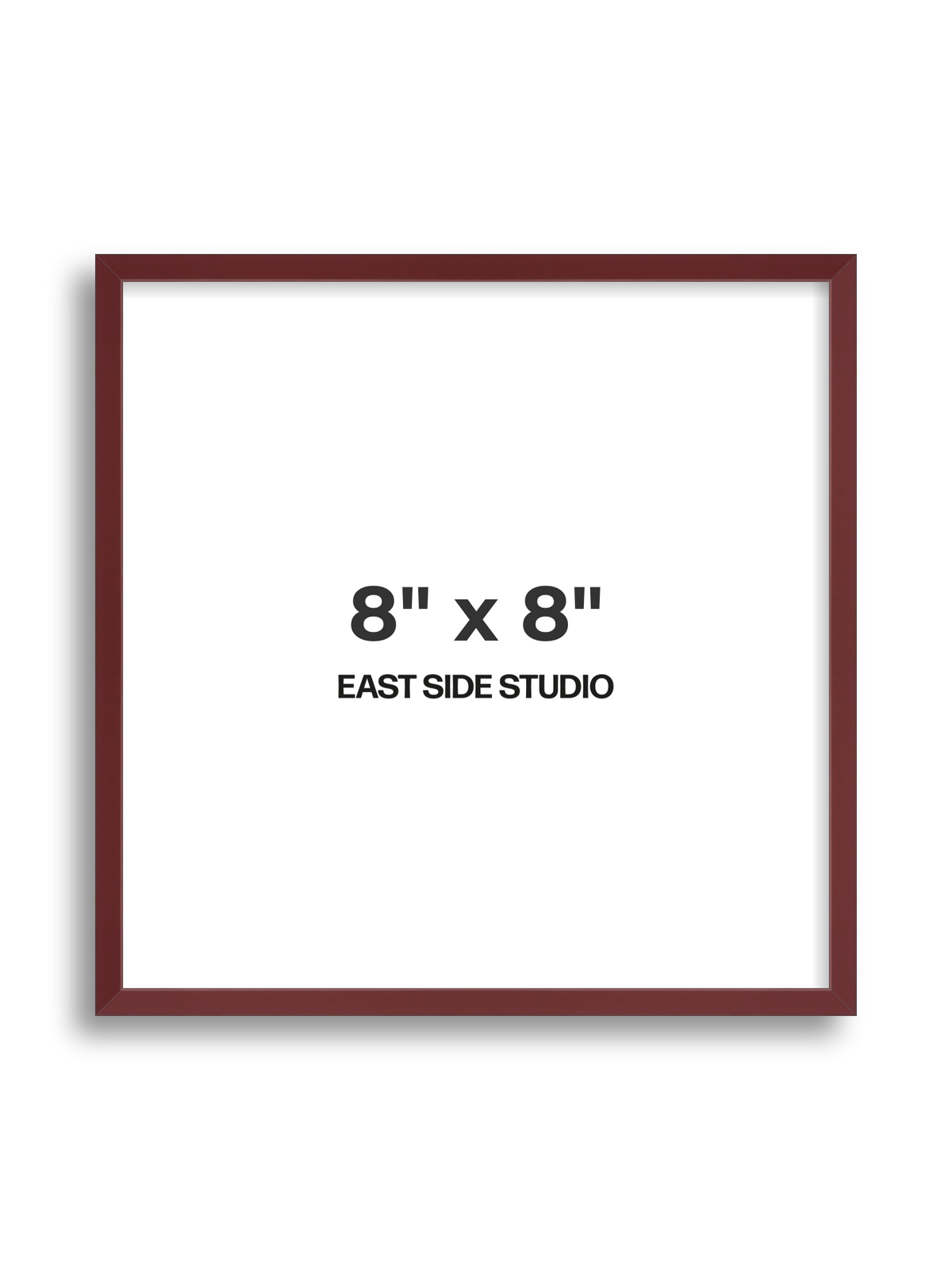Burgundy 8" x 8" picture frame