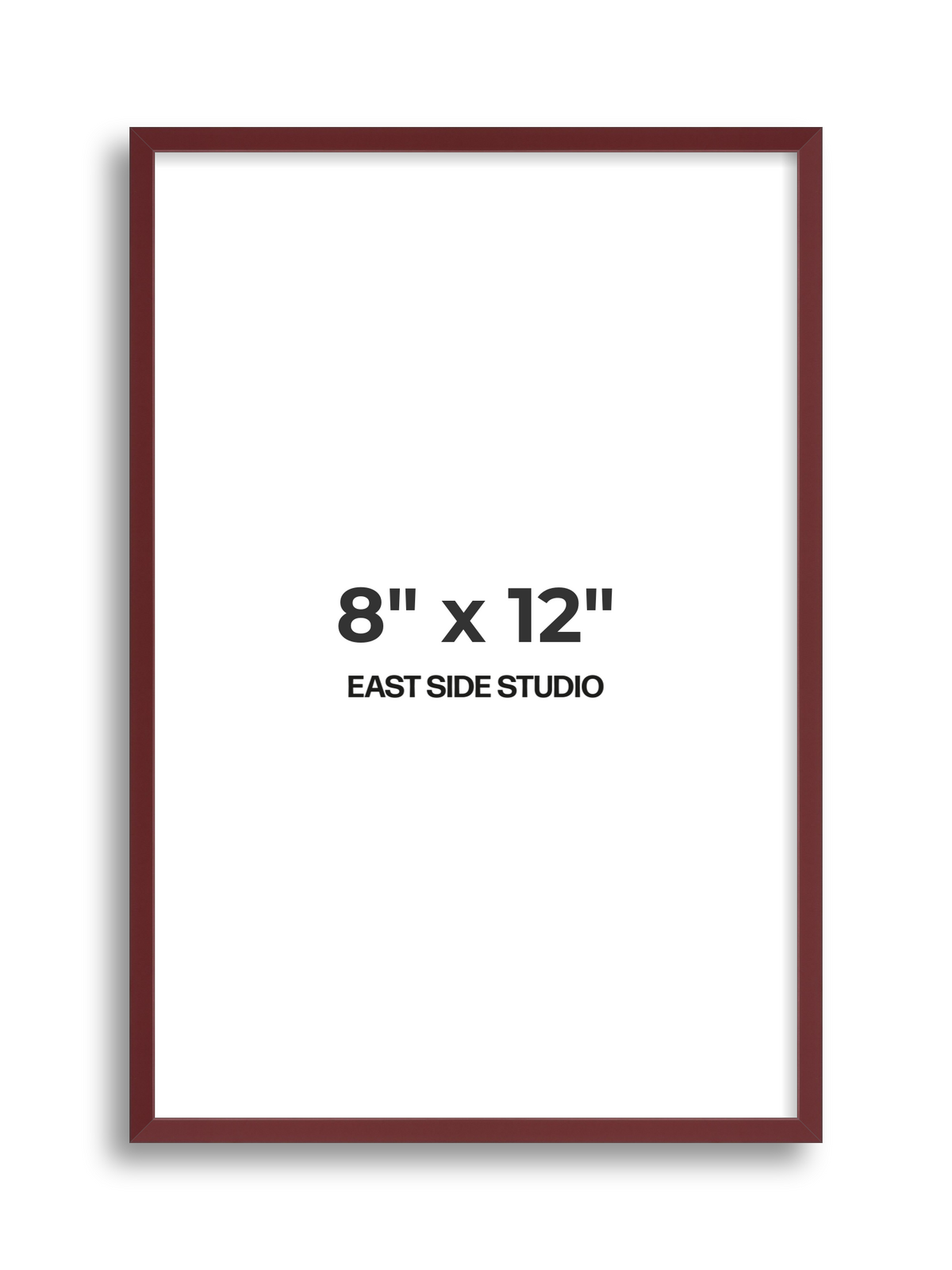 Burgundy 8" x 12" picture frame