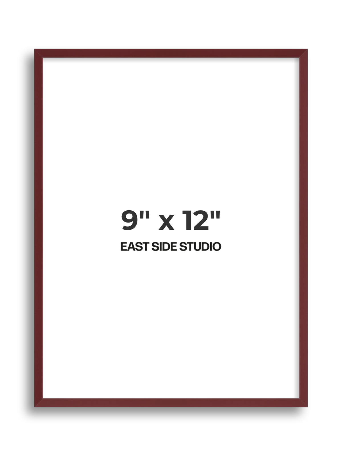 Burgundy 9" x 12" picture frame