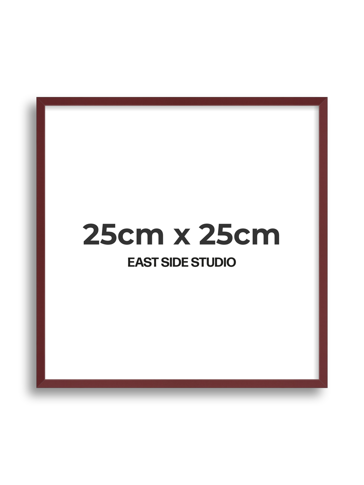 Burgundy 25cm x 25cm picture frame