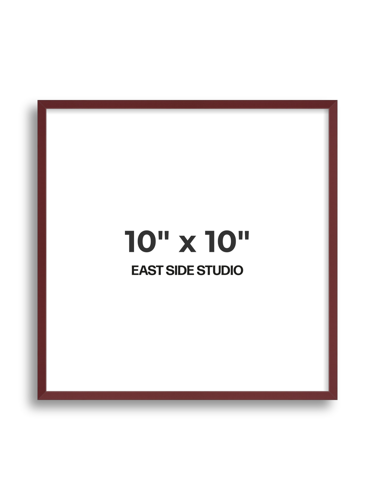 Burgundy 10" x 10" picture frame